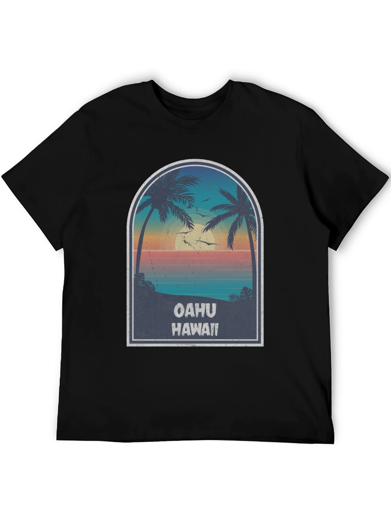Oahu Hawaii Graphic T-Shirt - Island Vibes