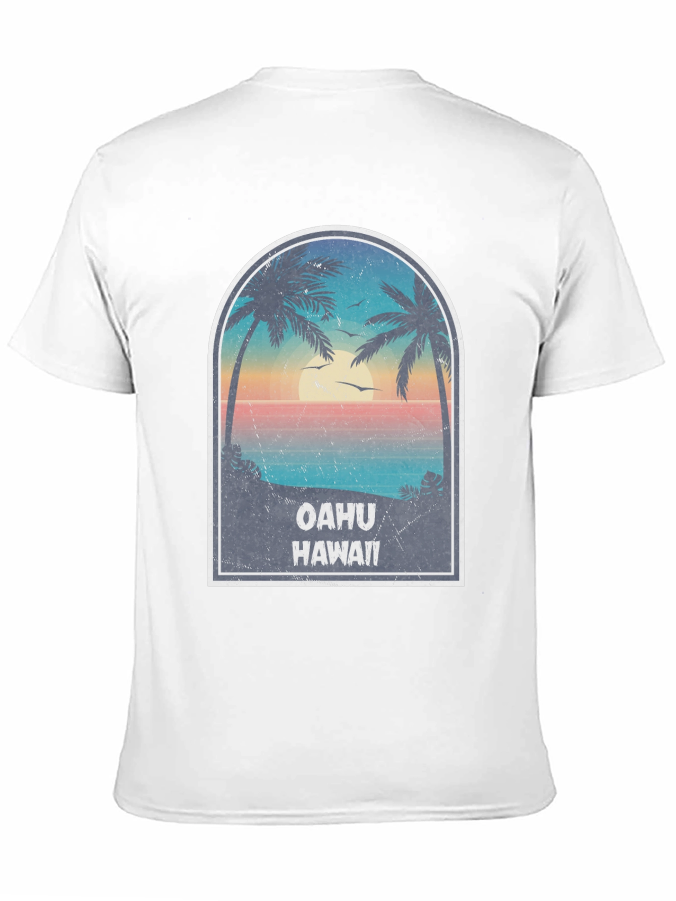 Oahu Hawaii Graphic T-Shirt - Island Vibes