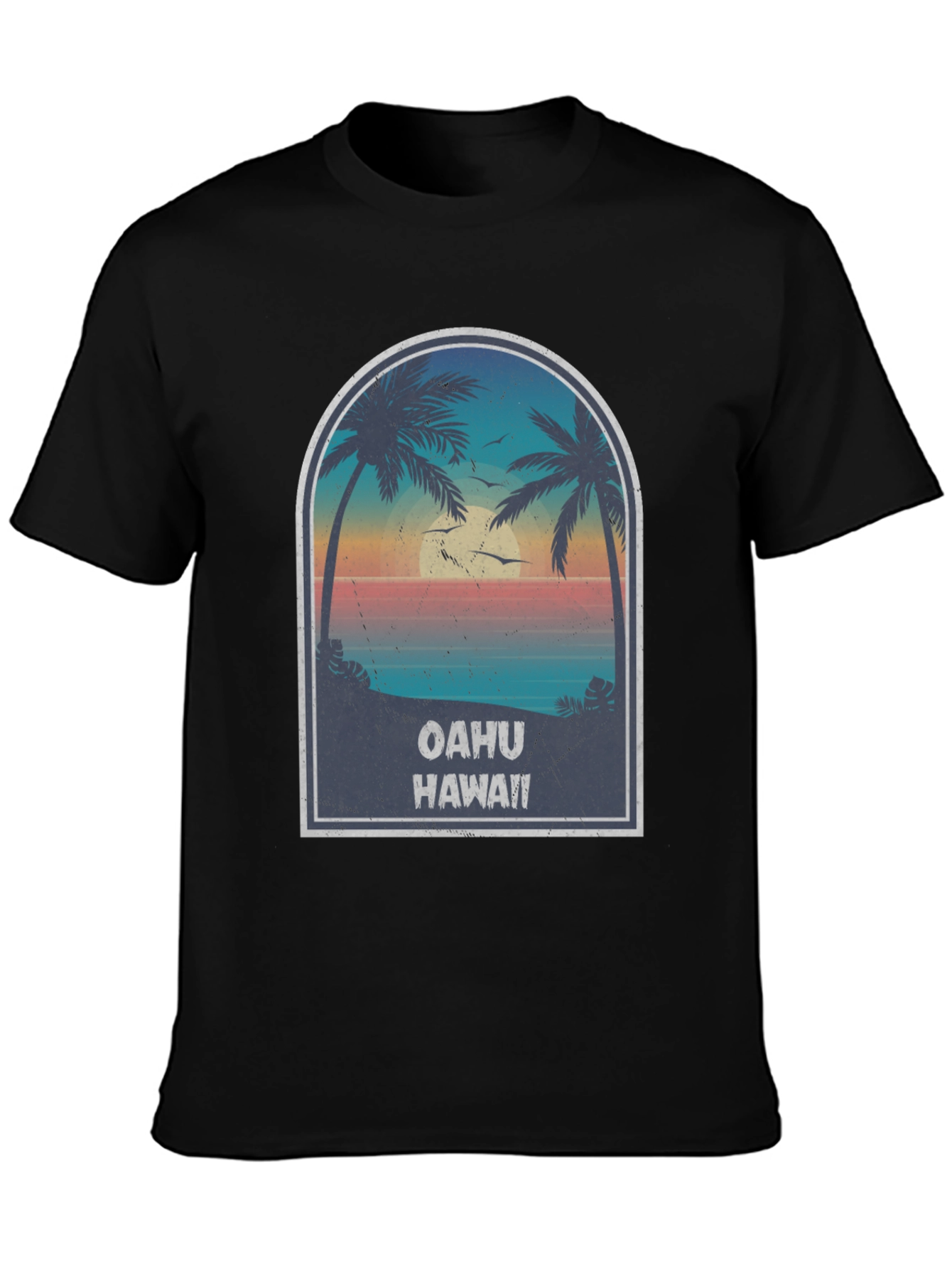 Oahu Hawaii Graphic T-Shirt - Island Vibes