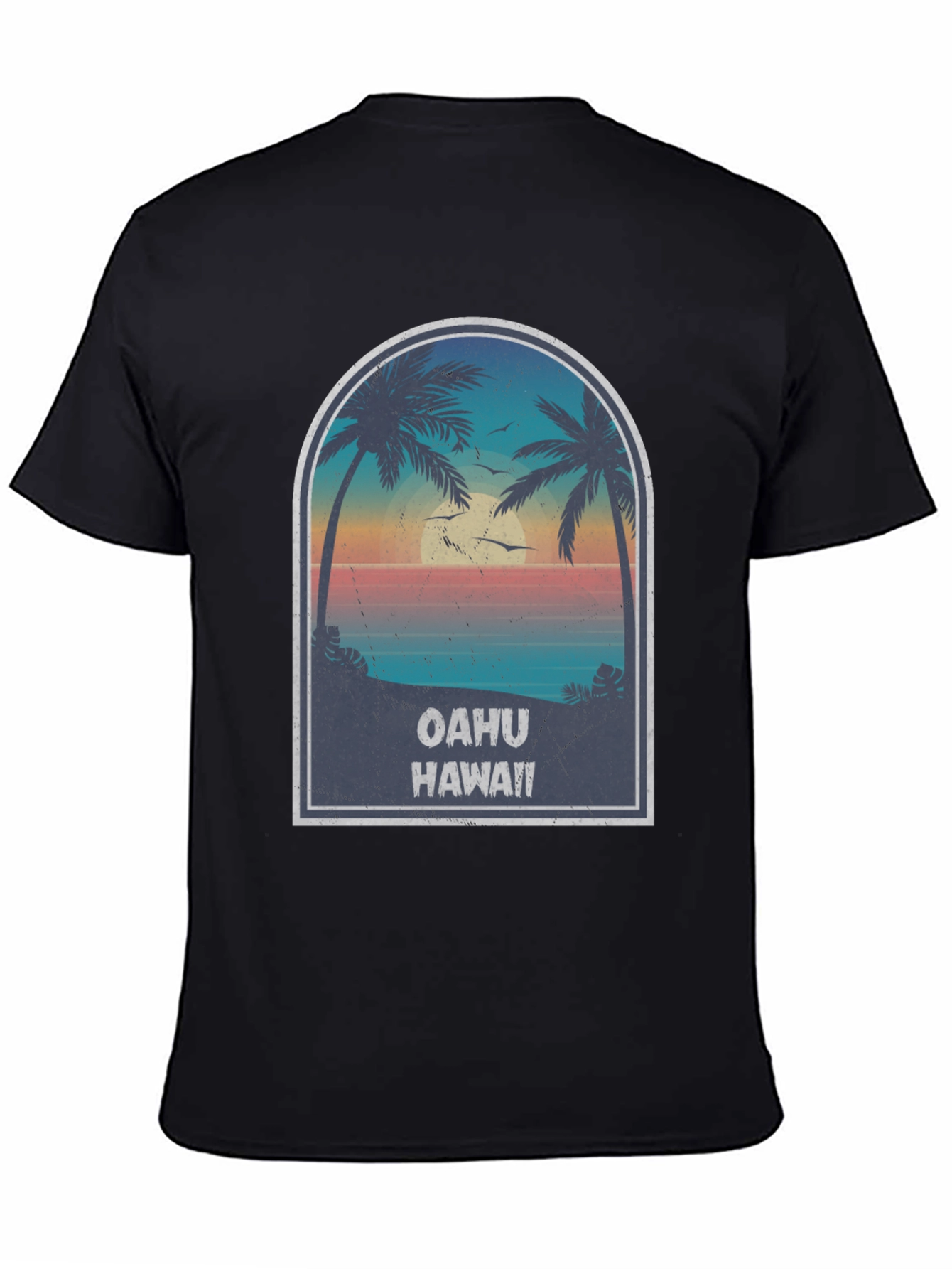 Oahu Hawaii Graphic T-Shirt - Island Vibes