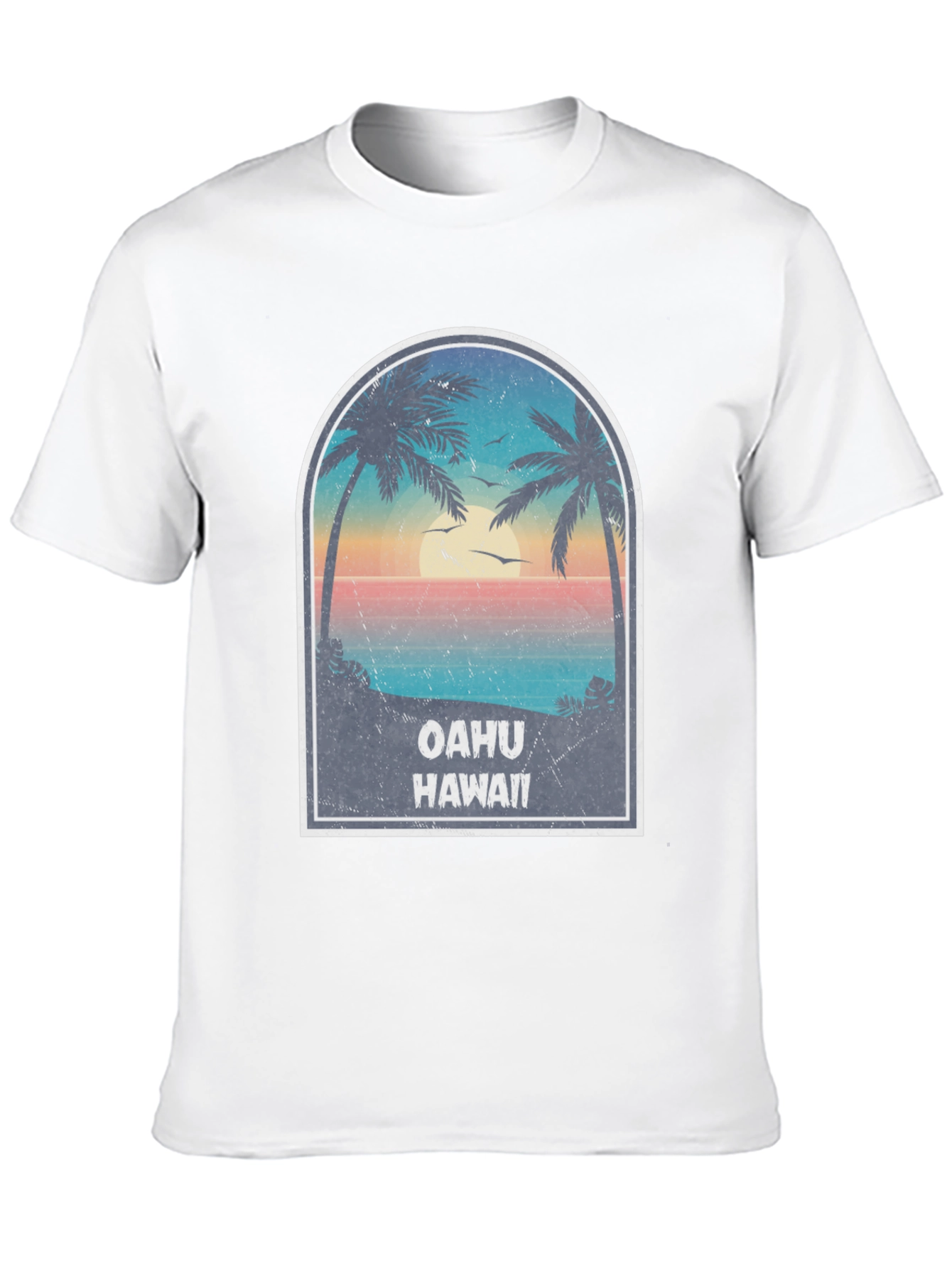 Oahu Hawaii Graphic T-Shirt - Island Vibes