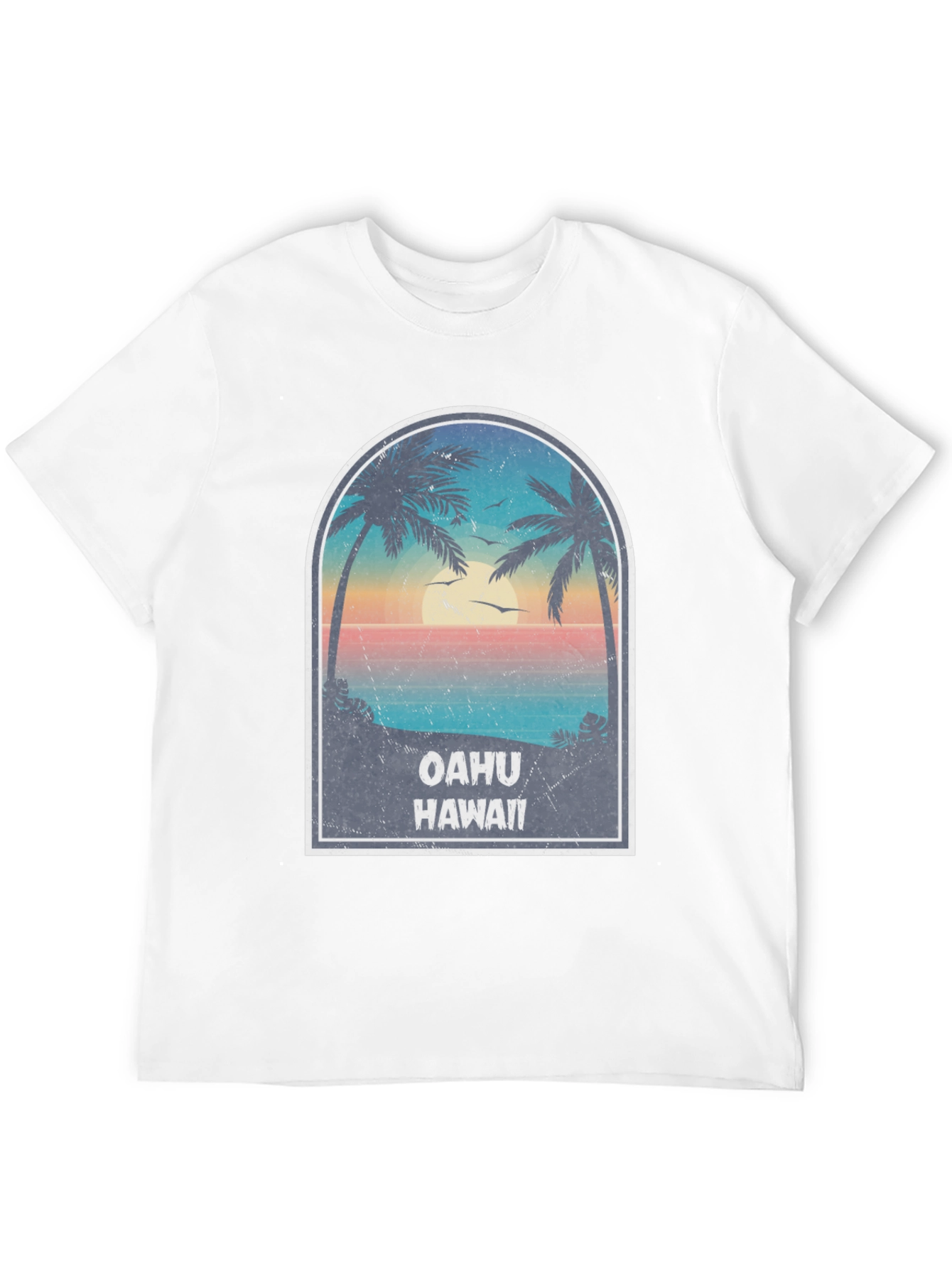 Oahu Hawaii Graphic T-Shirt - Island Vibes