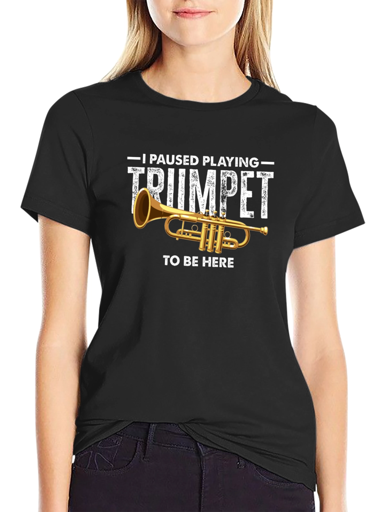 Trumpet Player Graphic T-Shirt - Musician Humor Tee