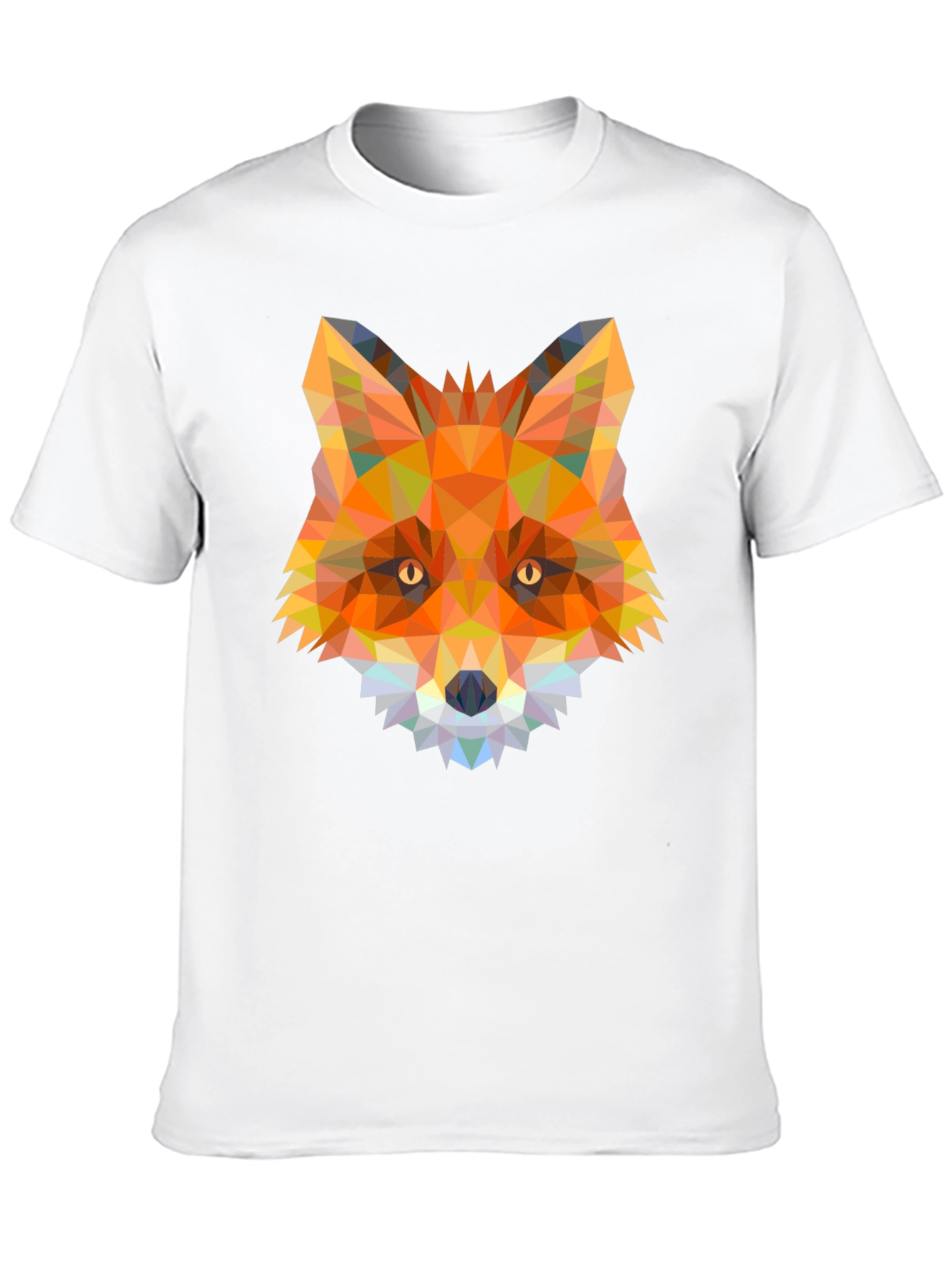 Geometric Fox Graphic T-Shirt - Modern Animal Tee