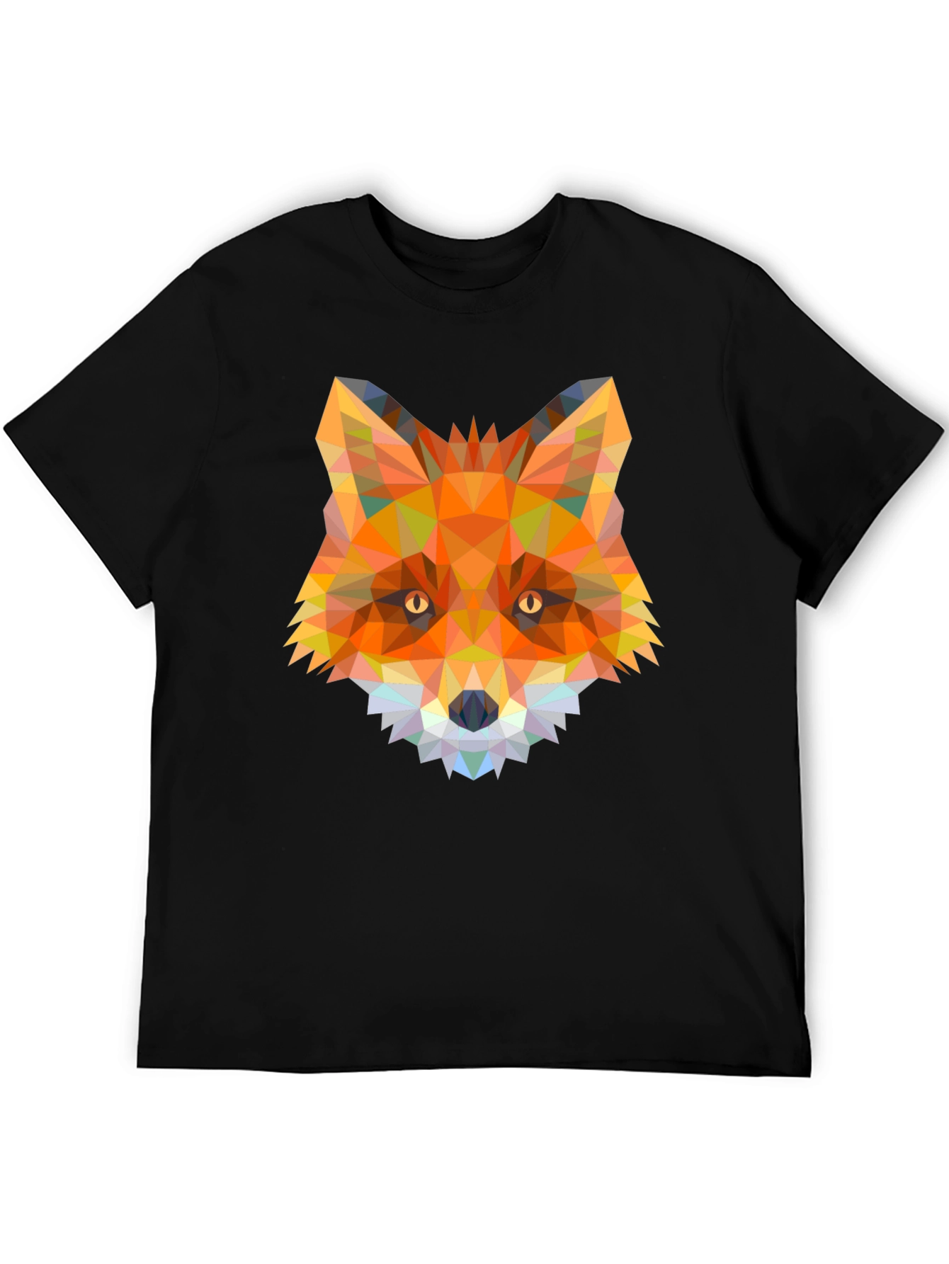Geometric Fox Graphic T-Shirt - Modern Animal Tee