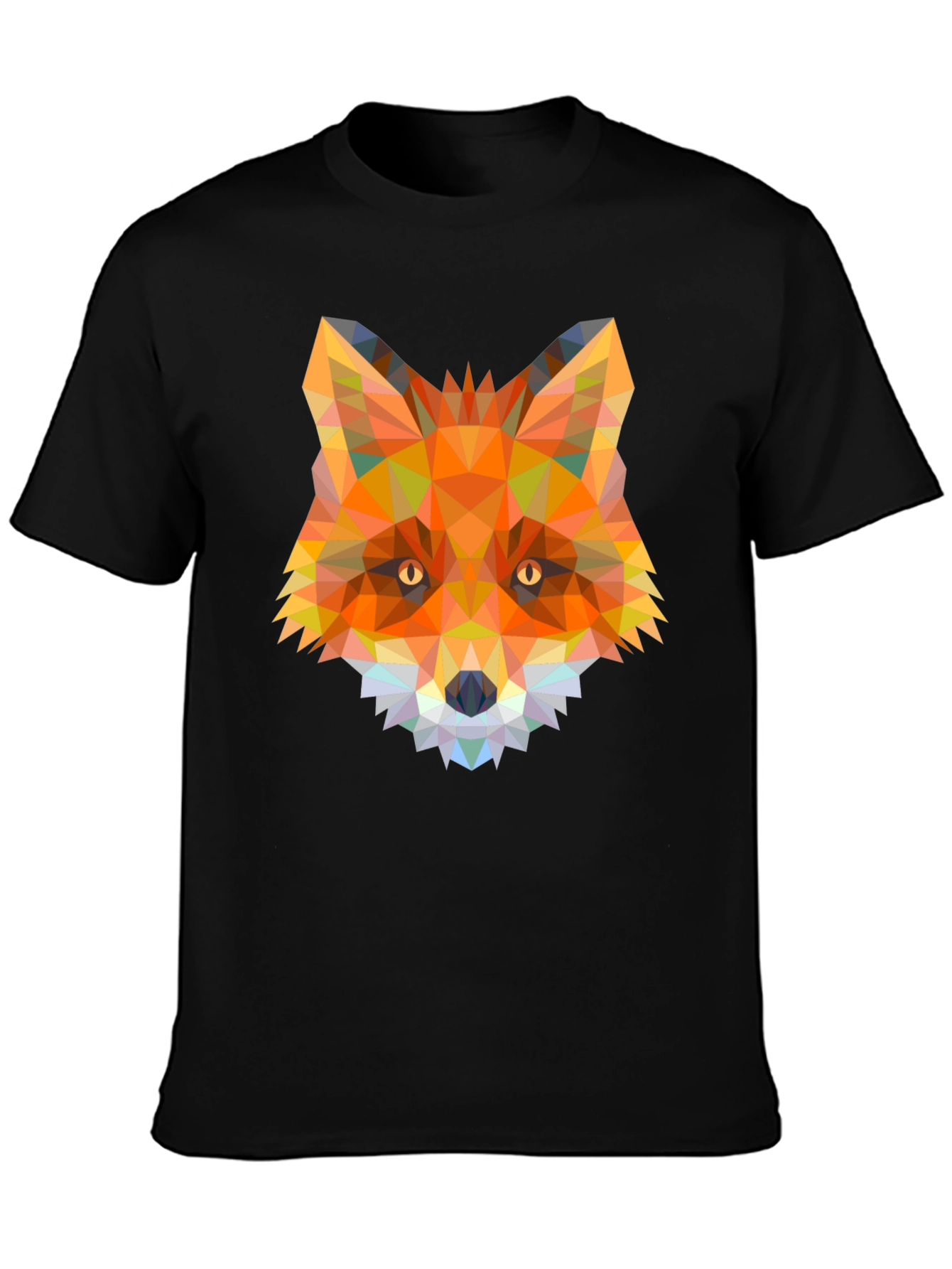 Geometric Fox Graphic T-Shirt - Modern Animal Tee