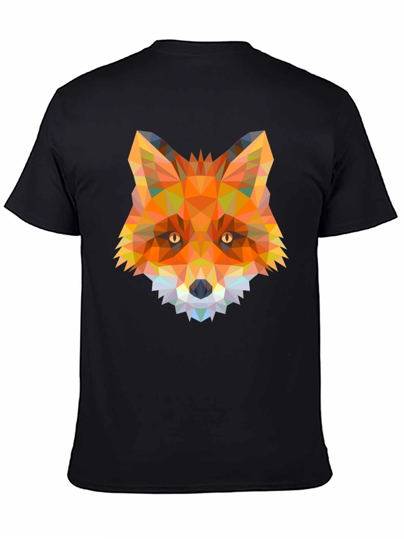 Geometric Fox Graphic T-Shirt - Modern Animal Tee