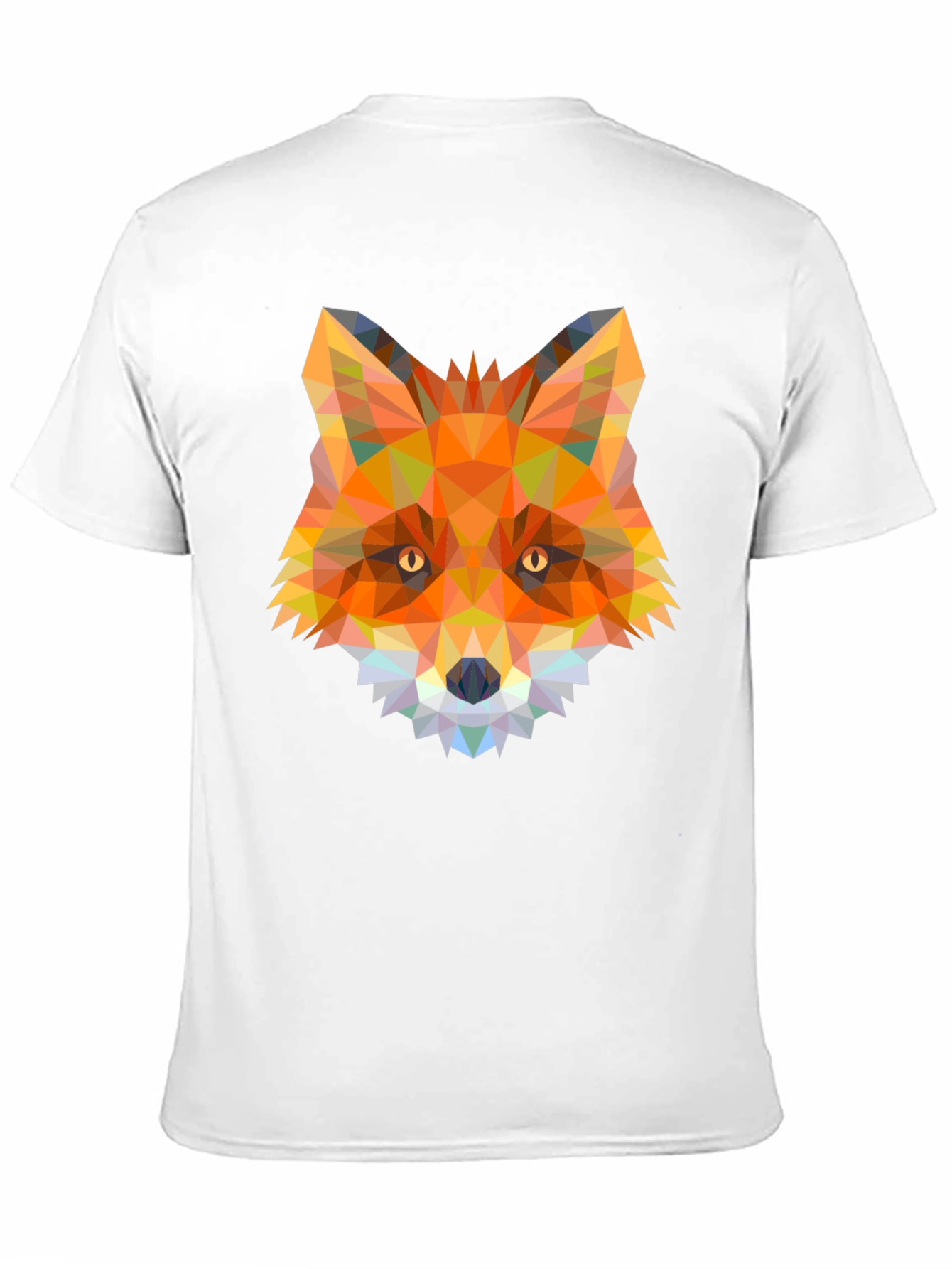 Geometric Fox Graphic T-Shirt - Modern Animal Tee