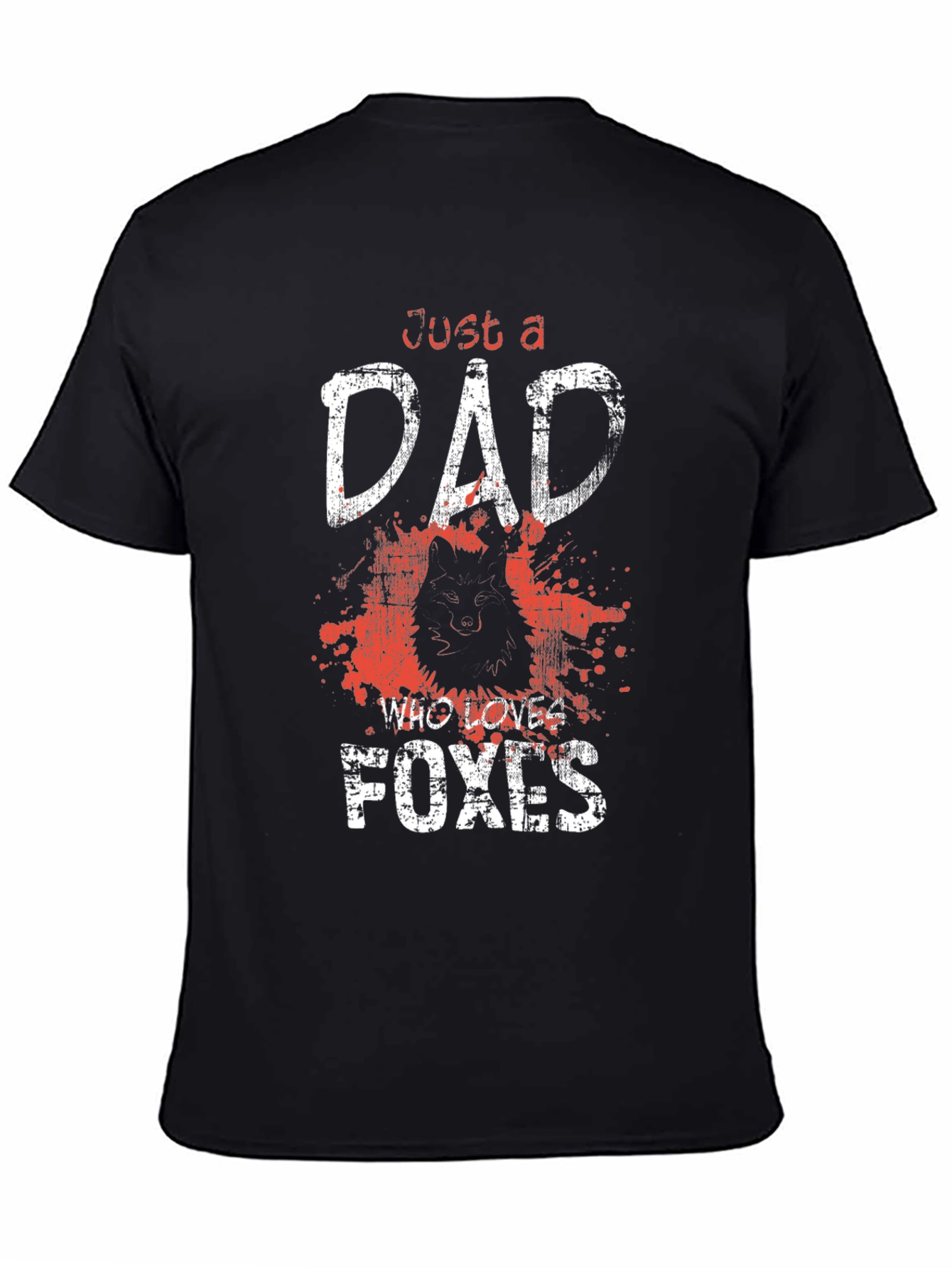 Just a Dad Who Loves Foxes T-Shirt