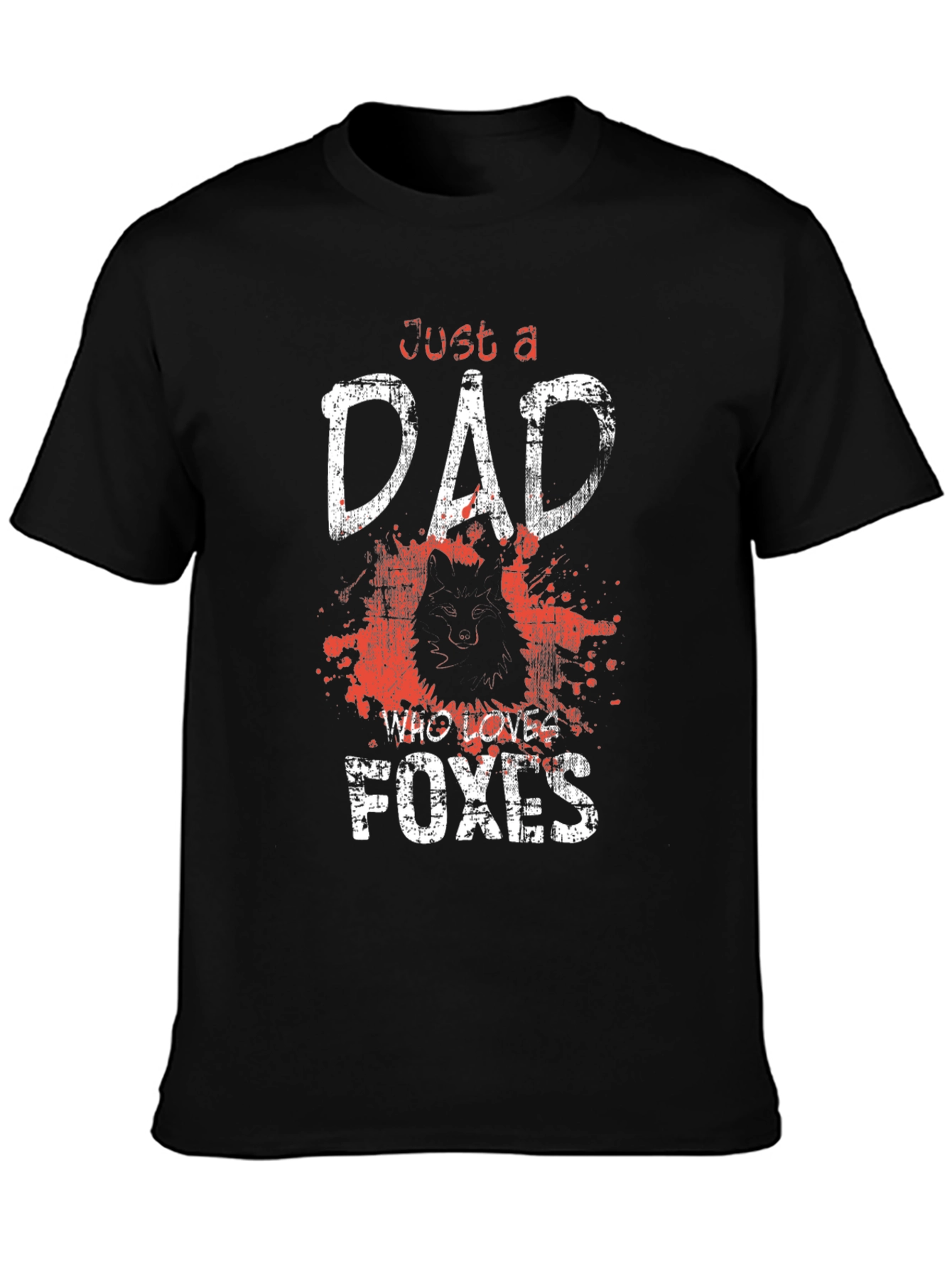 Just a Dad Who Loves Foxes T-Shirt