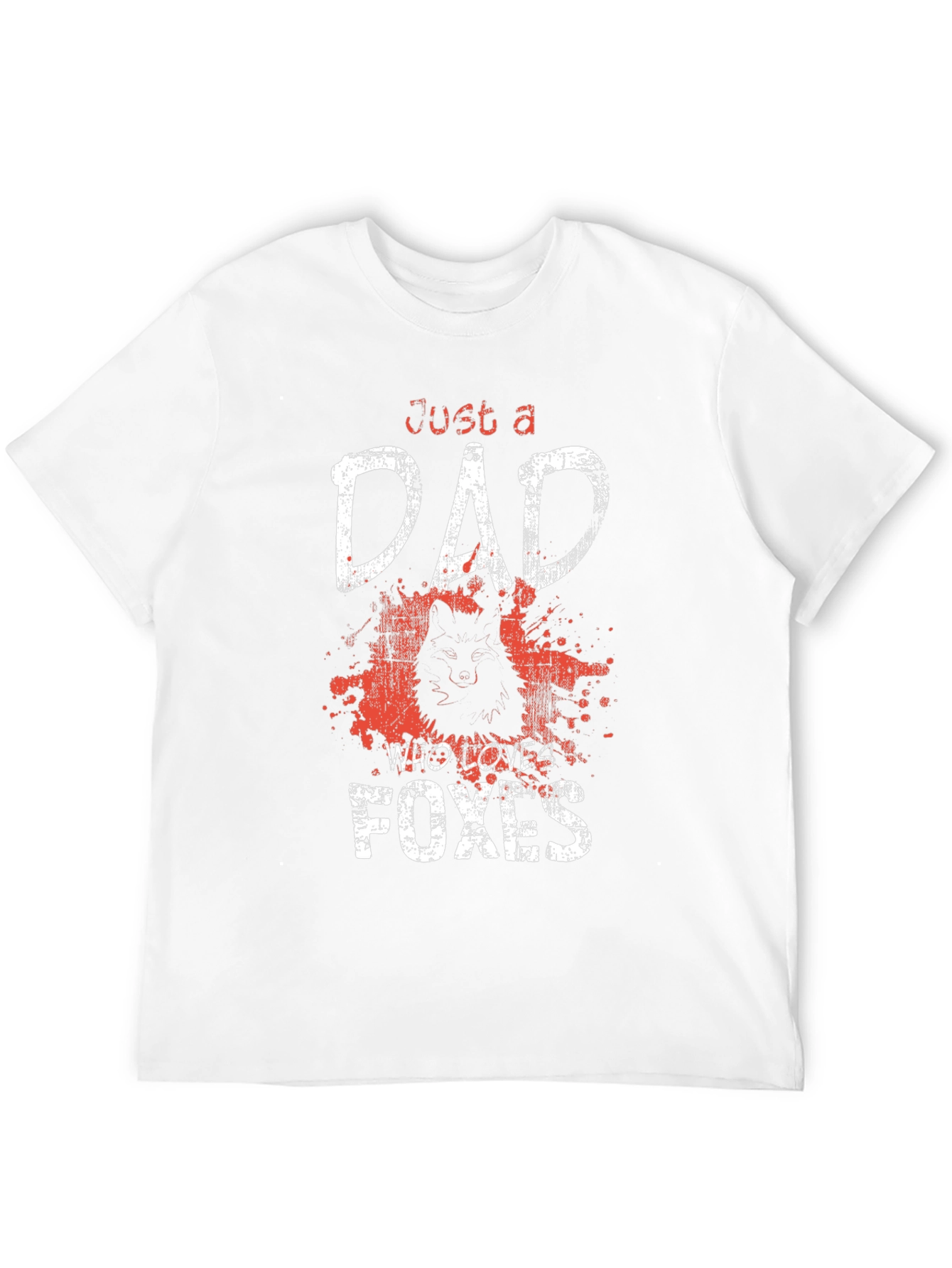 Just a Dad Who Loves Foxes T-Shirt