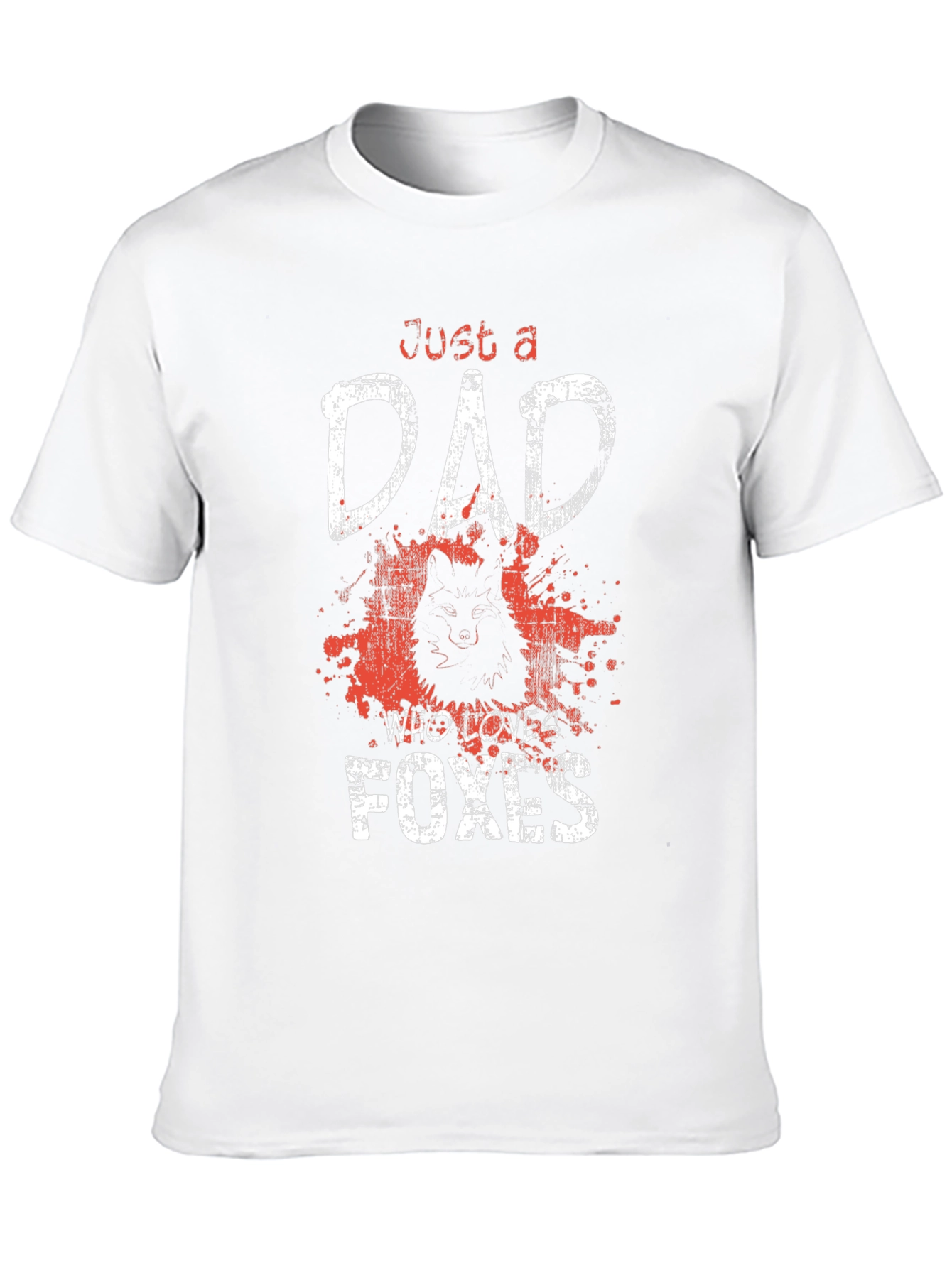 Just a Dad Who Loves Foxes T-Shirt