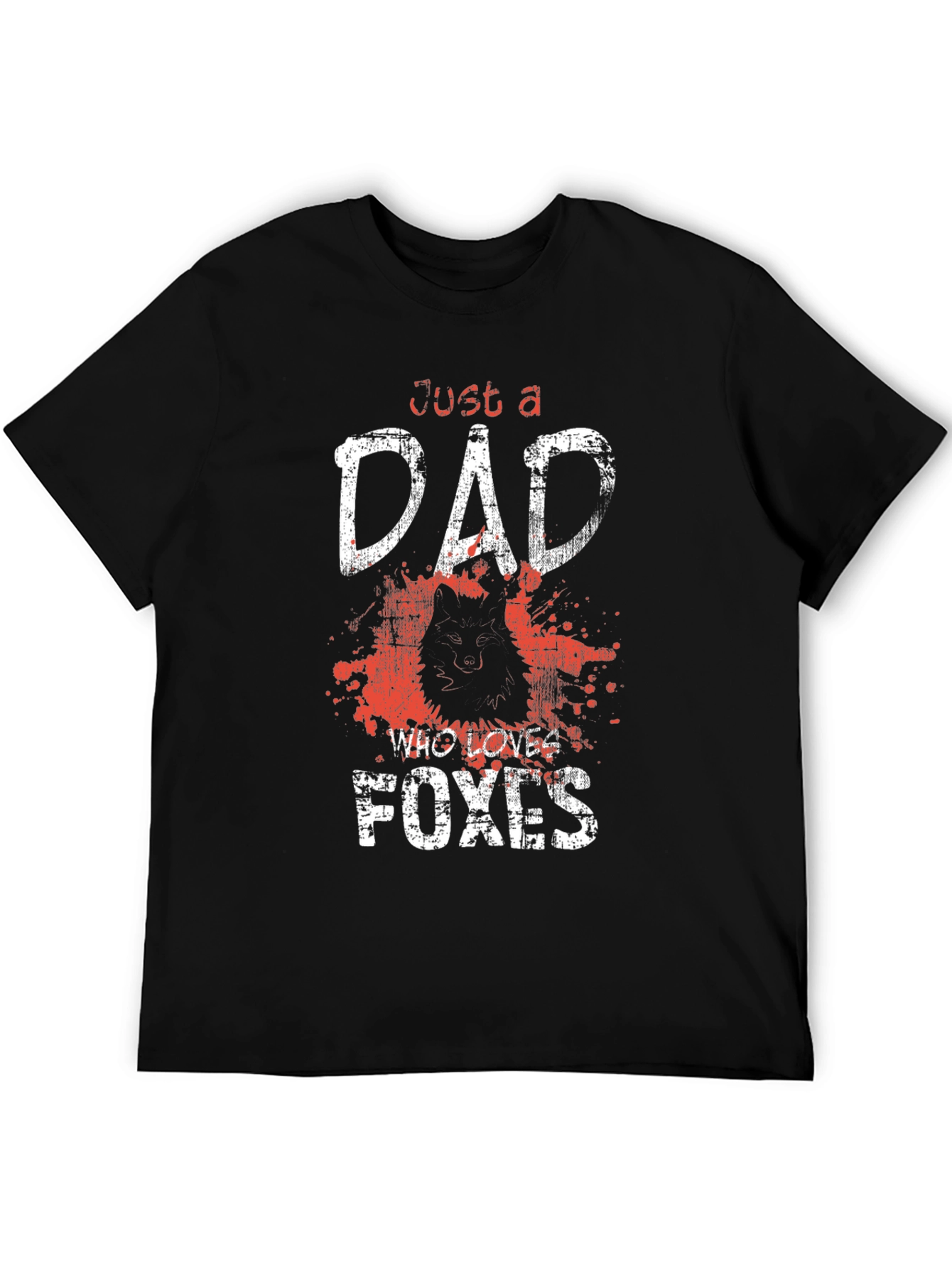 Just a Dad Who Loves Foxes T-Shirt
