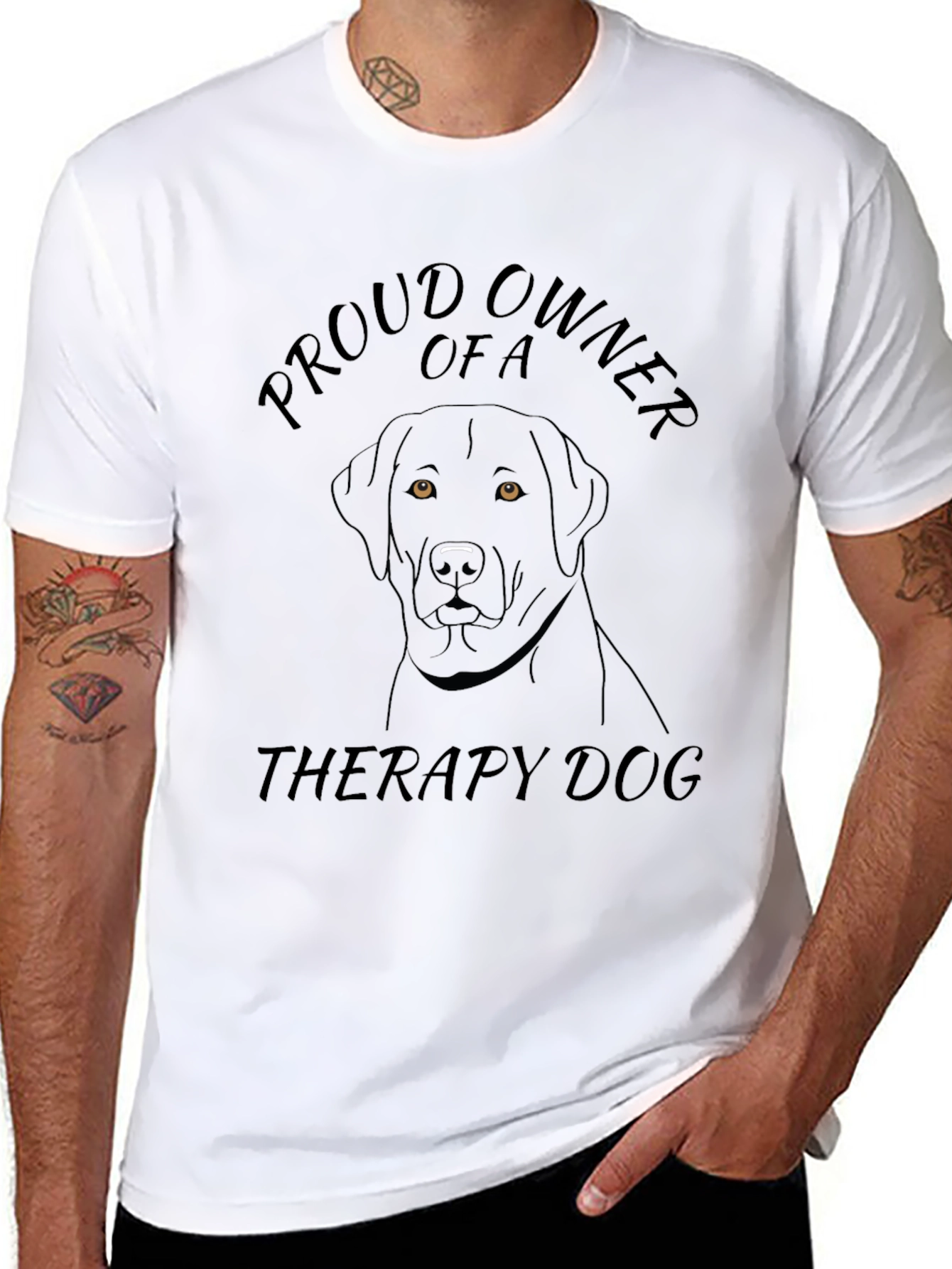 Proud Therapy Dog Owner Graphic T-Shirt