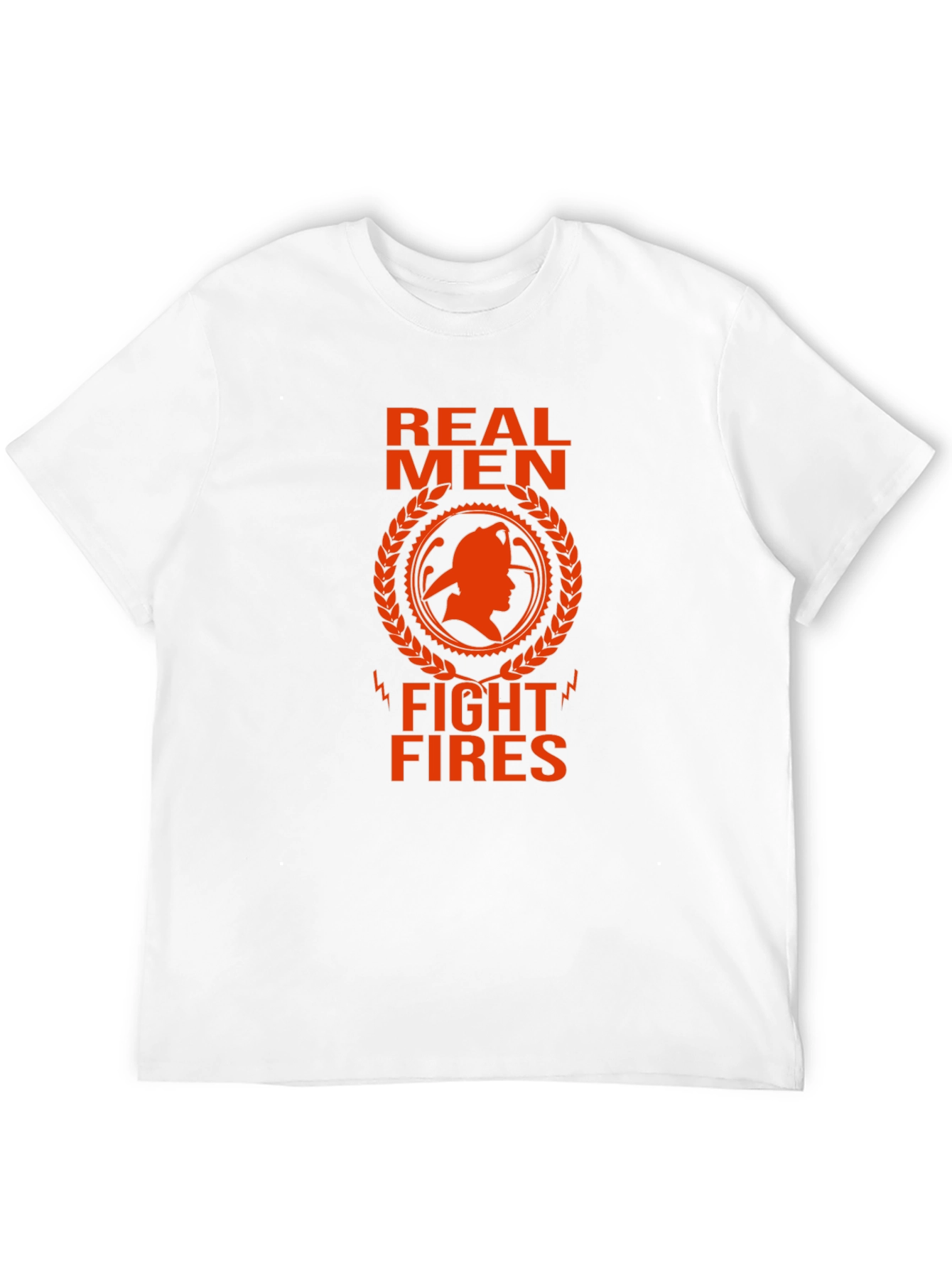 Real Men Fight Fires Graphic T-Shirt