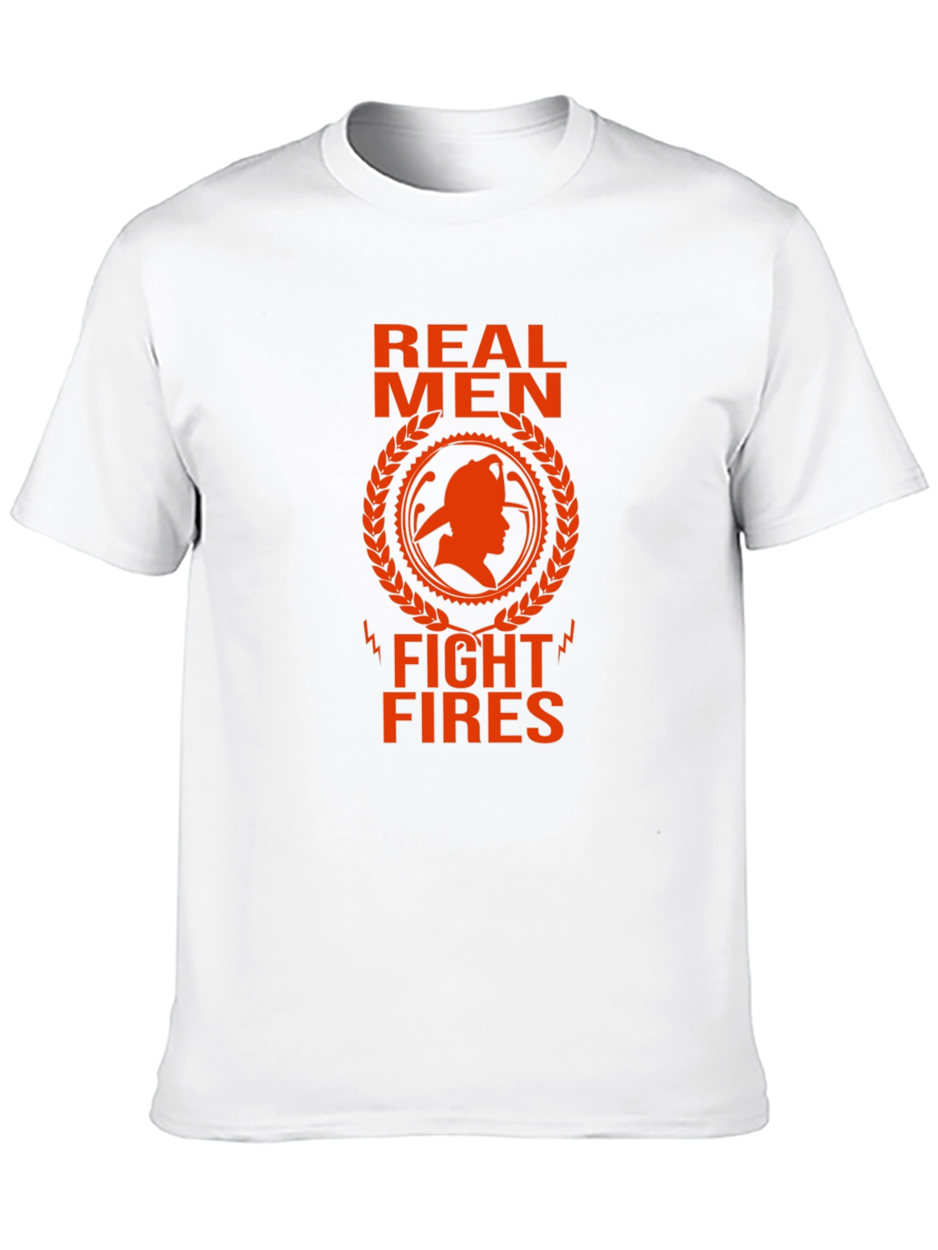 Real Men Fight Fires Graphic T-Shirt