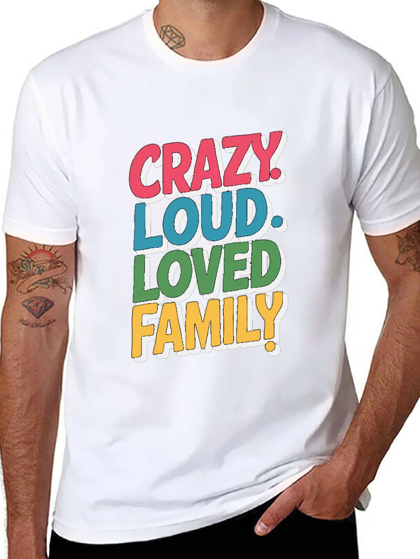 Crazy Loud Loved Family T-Shirt