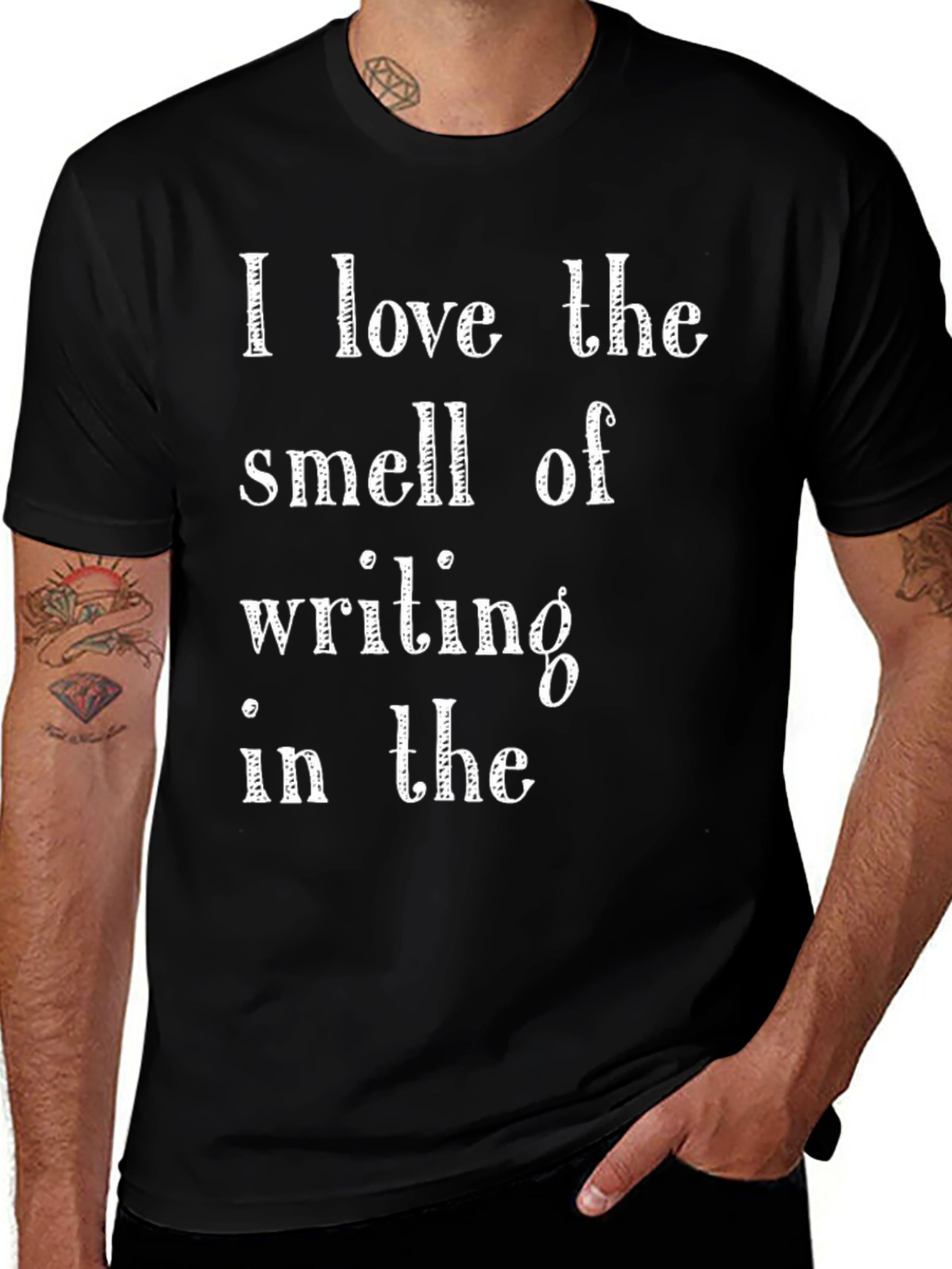Writers Tee: I Love the Smell of Writing