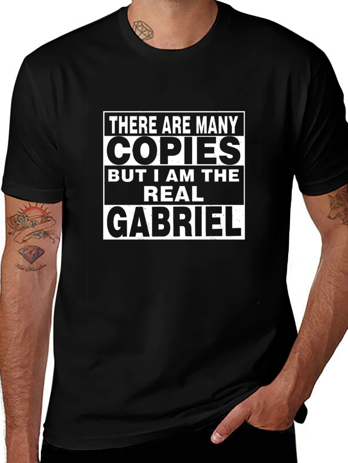 There Are Many Copies T-Shirt Novelty Gabriel Tee