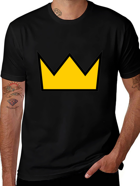 Crown Graphic Tee - Black T-Shirt Yellow Crown