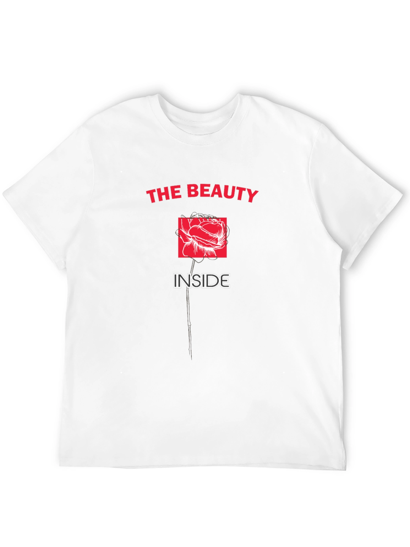 Beauty Inside Black Graphic Tee
