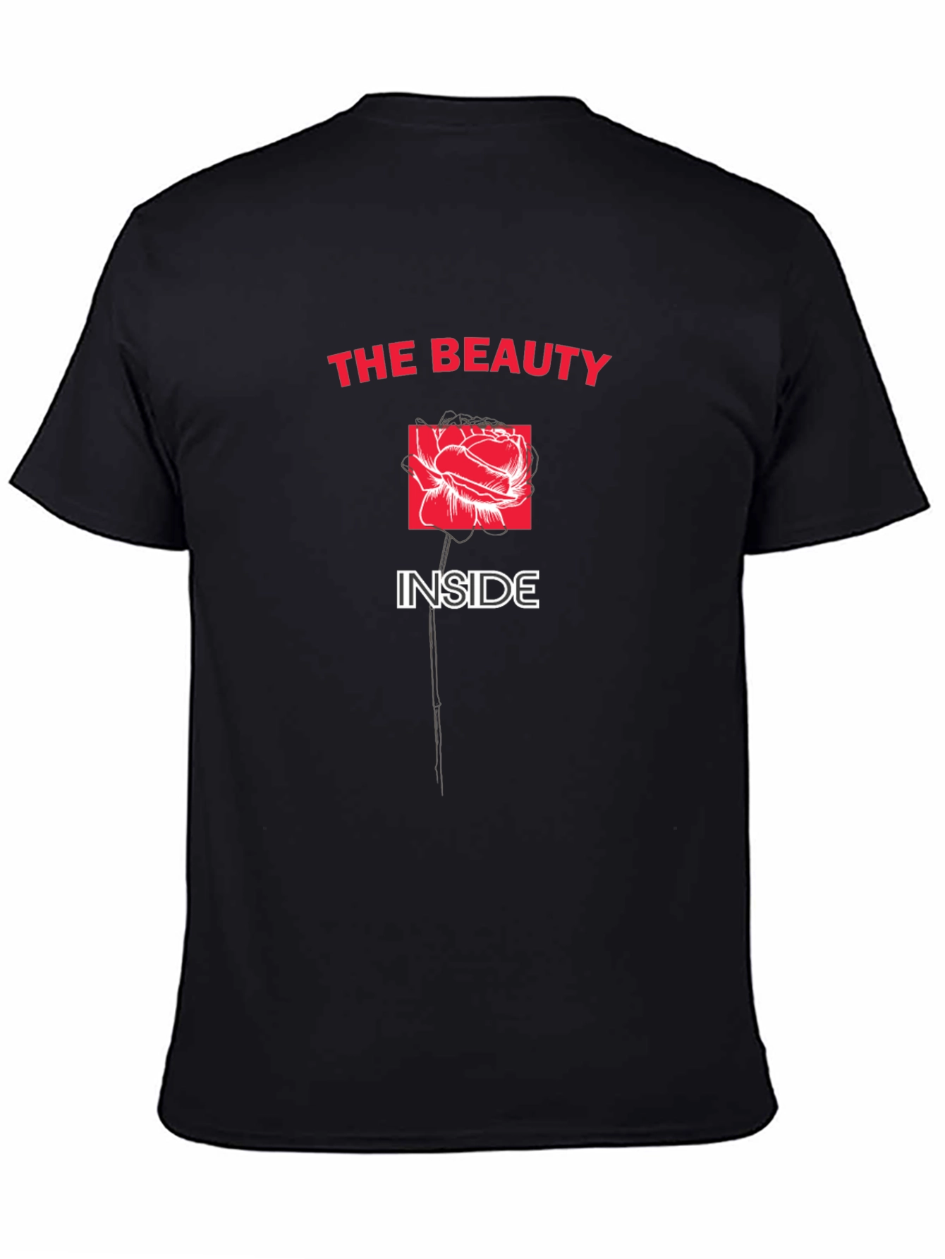 Beauty Inside Black Graphic Tee