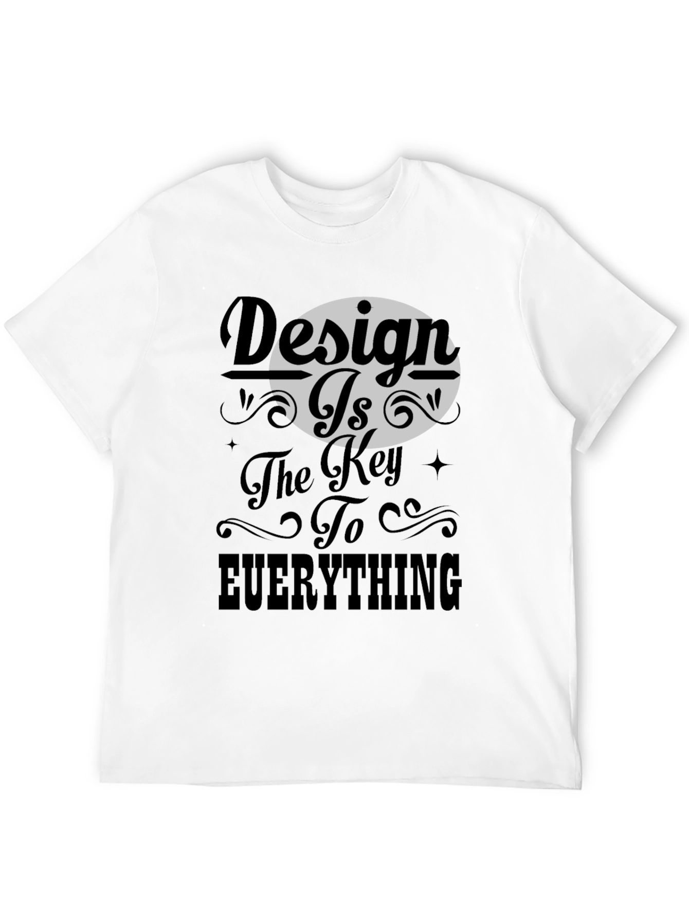 Design Is Key - Black Graphic Tee