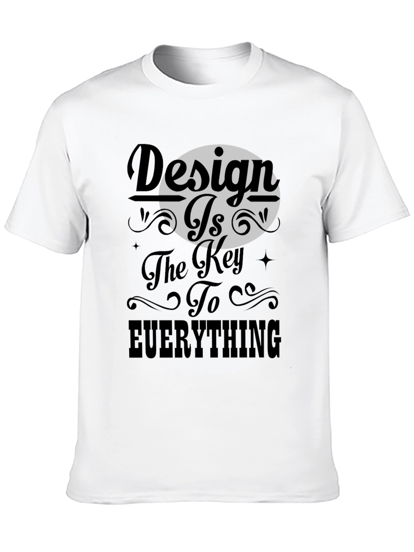 Design Is Key - Black Graphic Tee