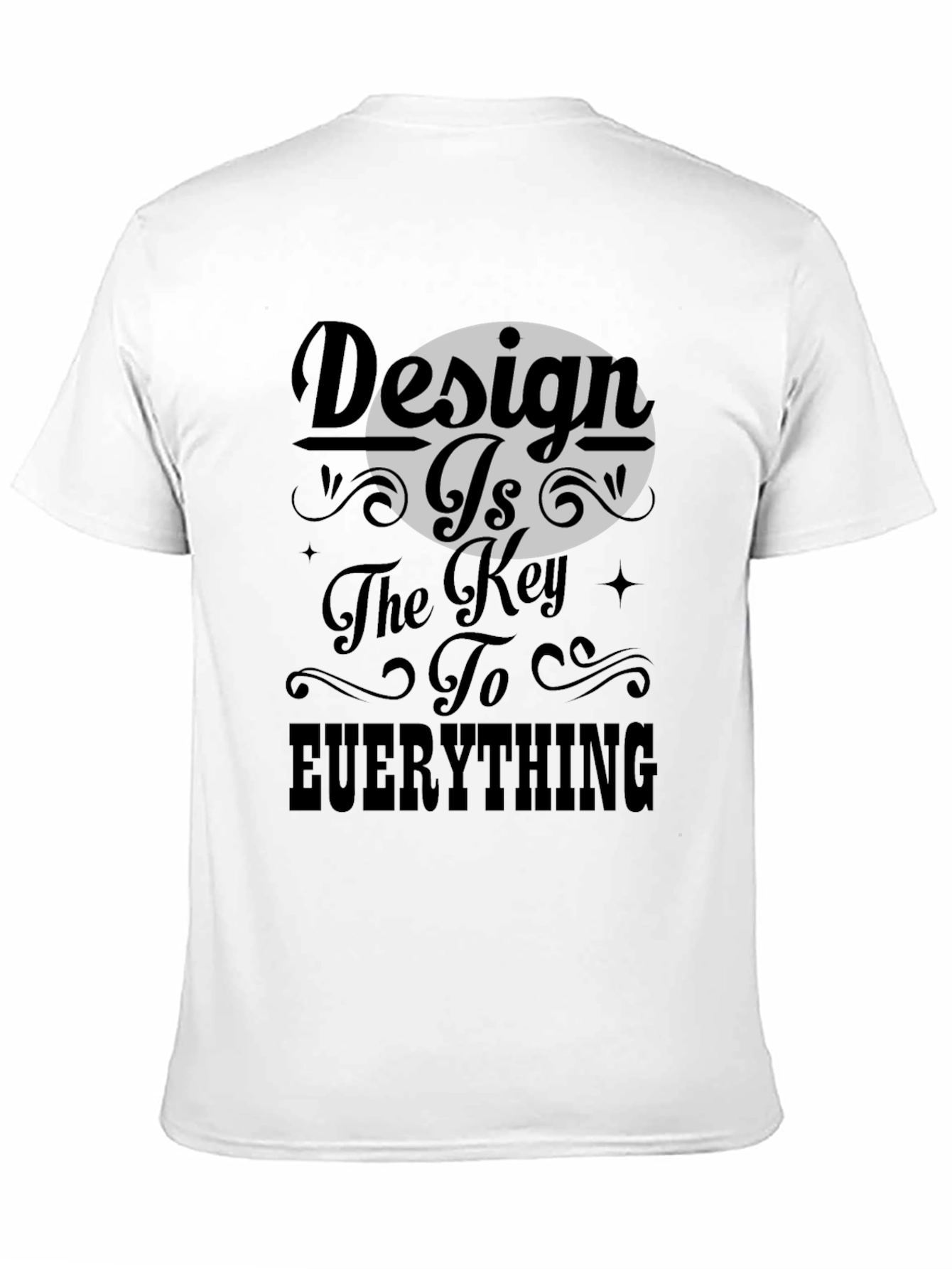 Design Is Key - Black Graphic Tee