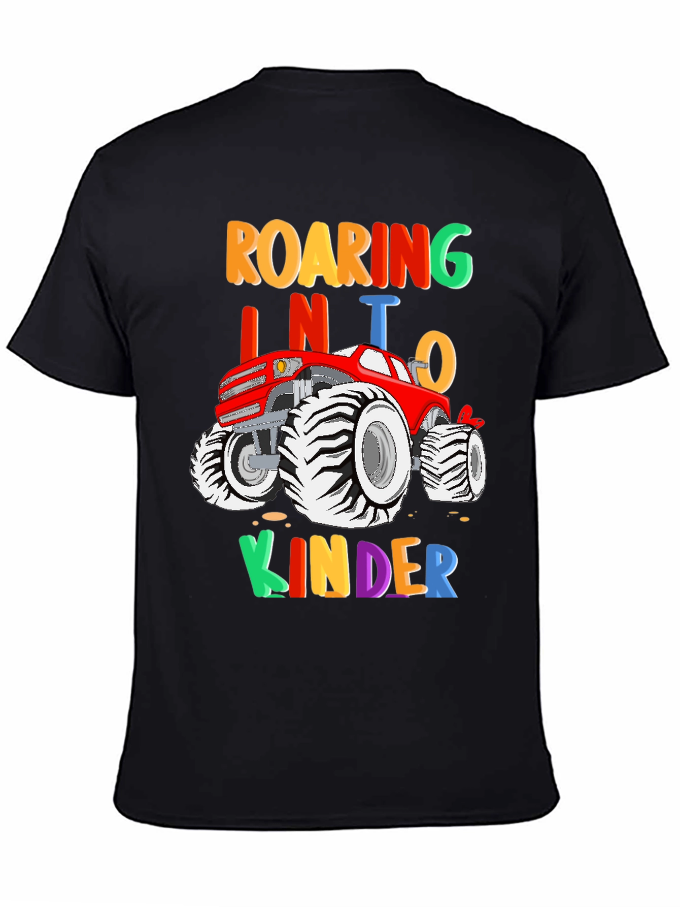 Roaring into Kinder Monster Truck Kids T-Shirt