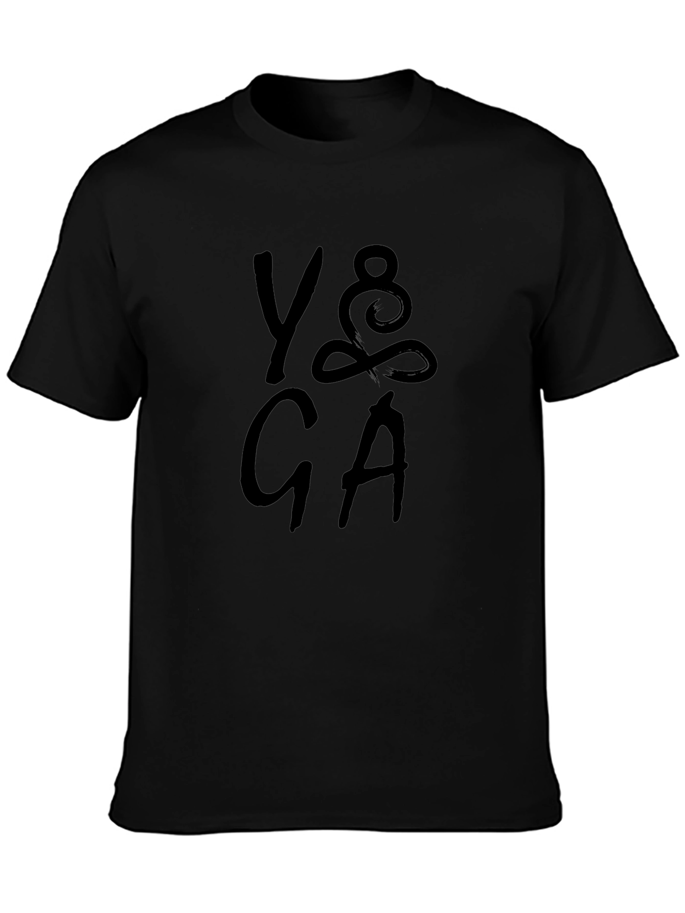 Yoga Graphic Print T-Shirt - Casual Cotton Tee