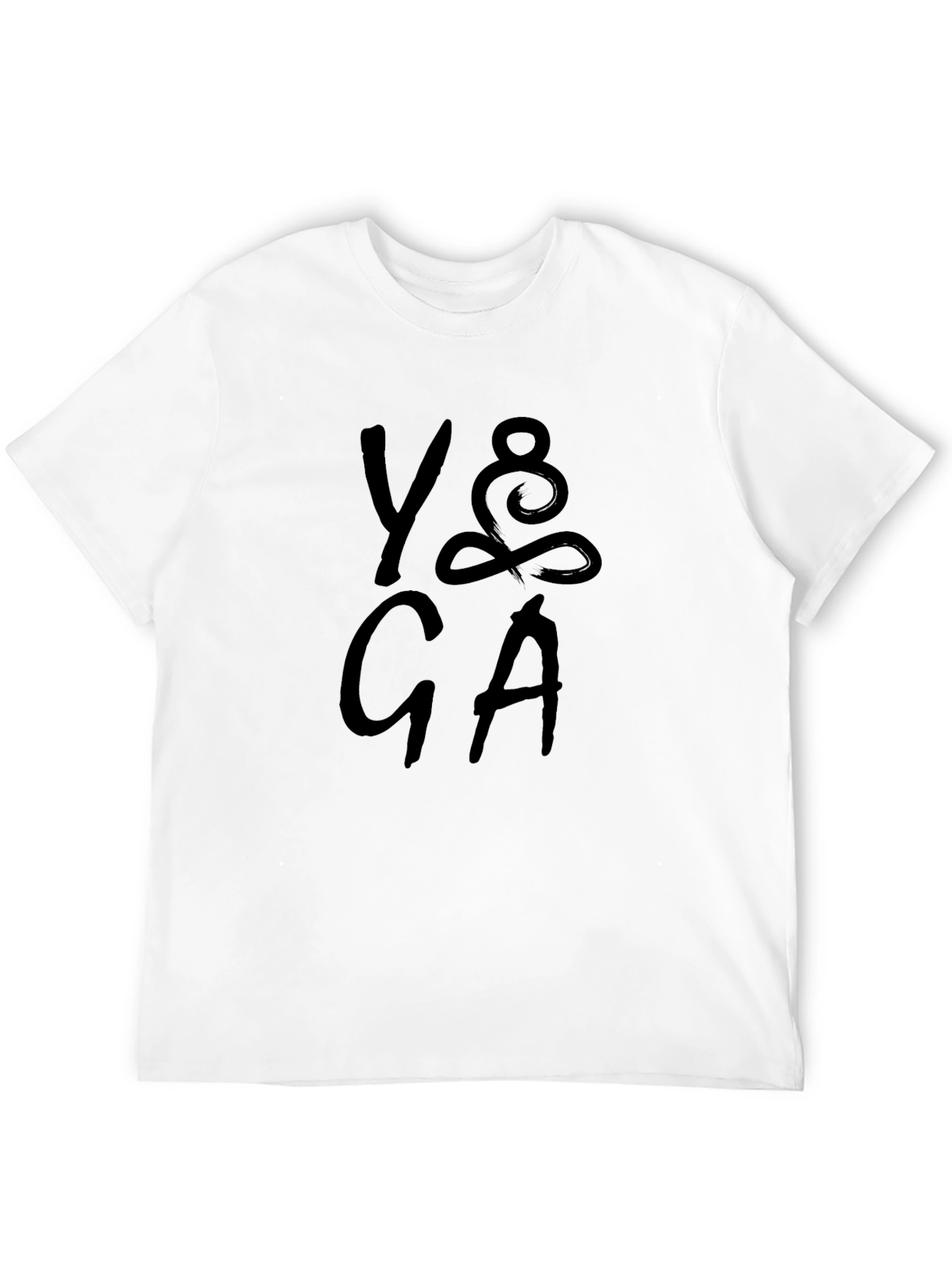 Yoga Graphic Print T-Shirt - Casual Cotton Tee