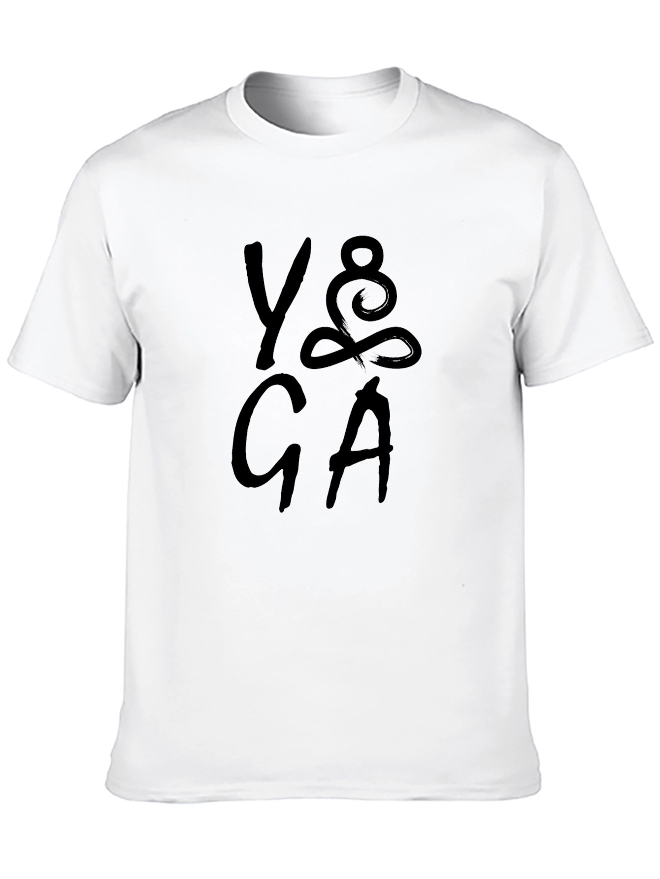 Yoga Graphic Print T-Shirt - Casual Cotton Tee