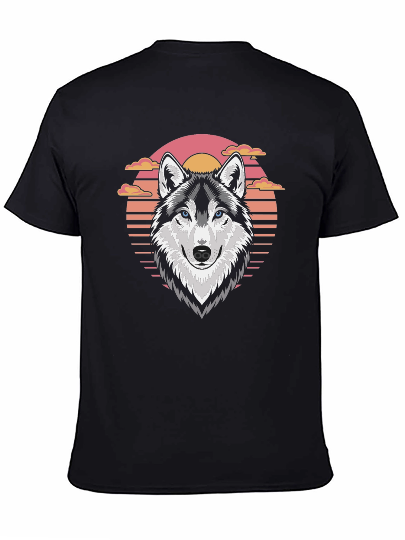 Wolf Sunset Graphic T-Shirt
