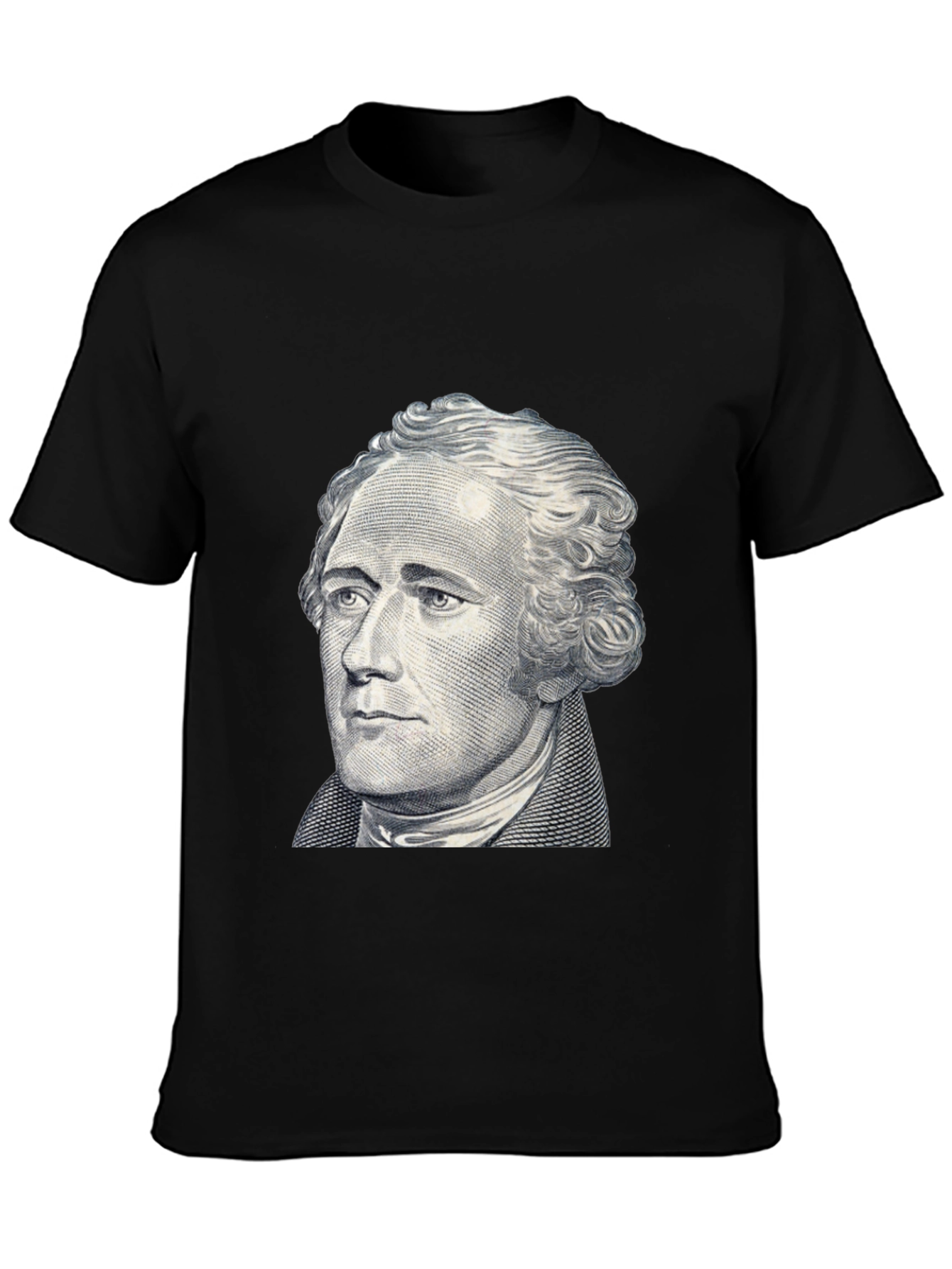 Hamilton Graphic Tee - Black Crew Neck T-Shirt