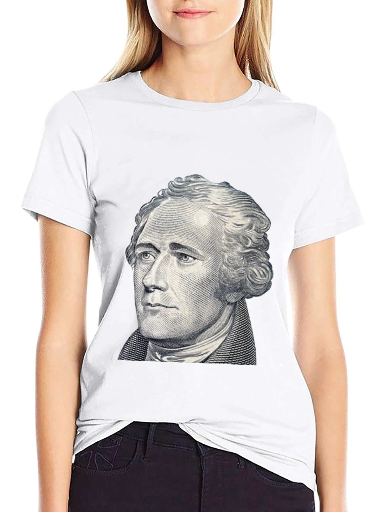 Hamilton Graphic Tee - Black Crew Neck T-Shirt