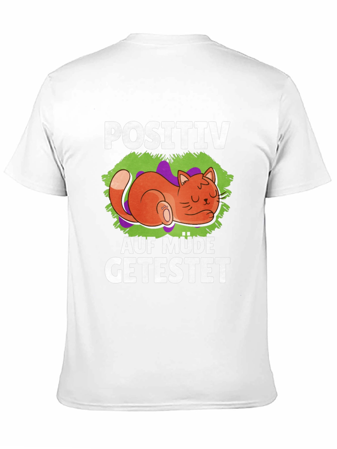 Positive Auf Müde Getestet Cat T-Shirt