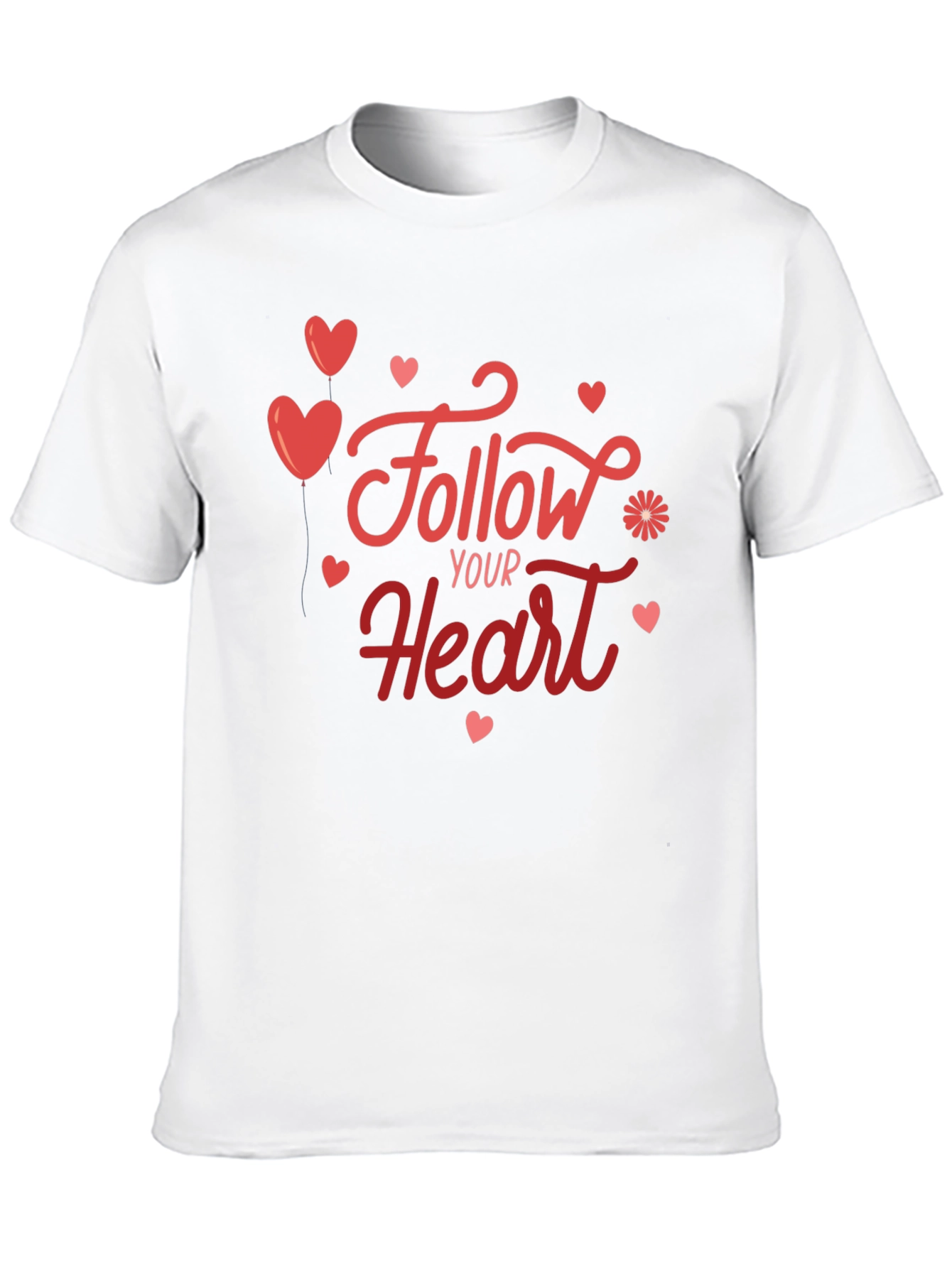 Follow Your Heart Graphic Tee - Soft Black T-Shirt