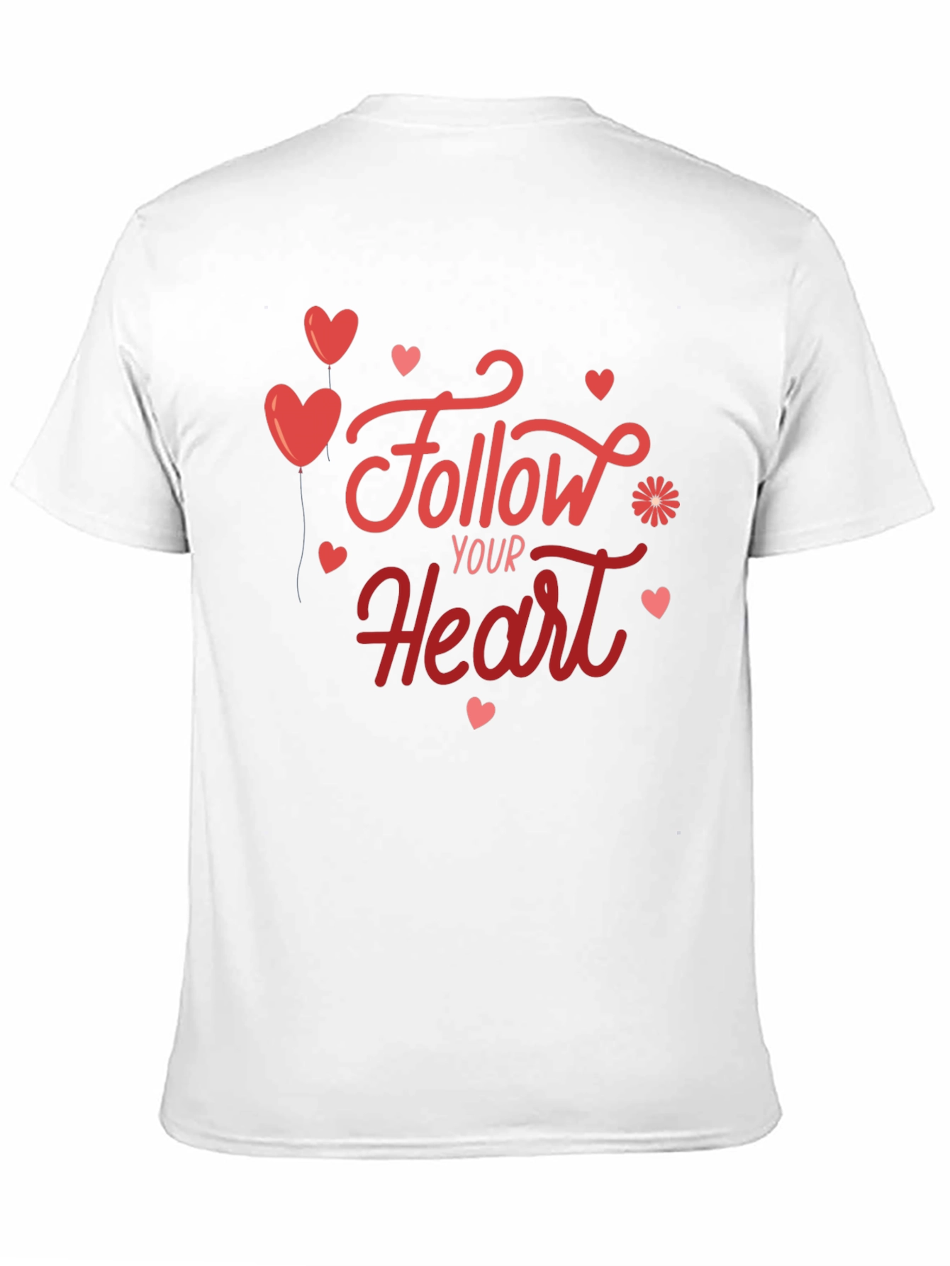 Follow Your Heart Graphic Tee - Soft Black T-Shirt
