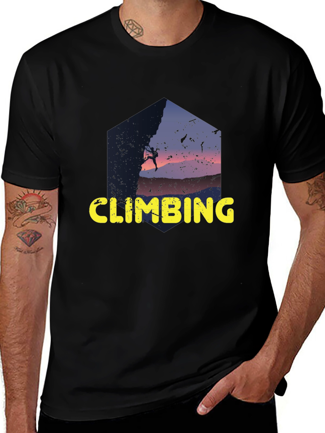 Climbing Silhouette Graphic Tee - Adventure Ready