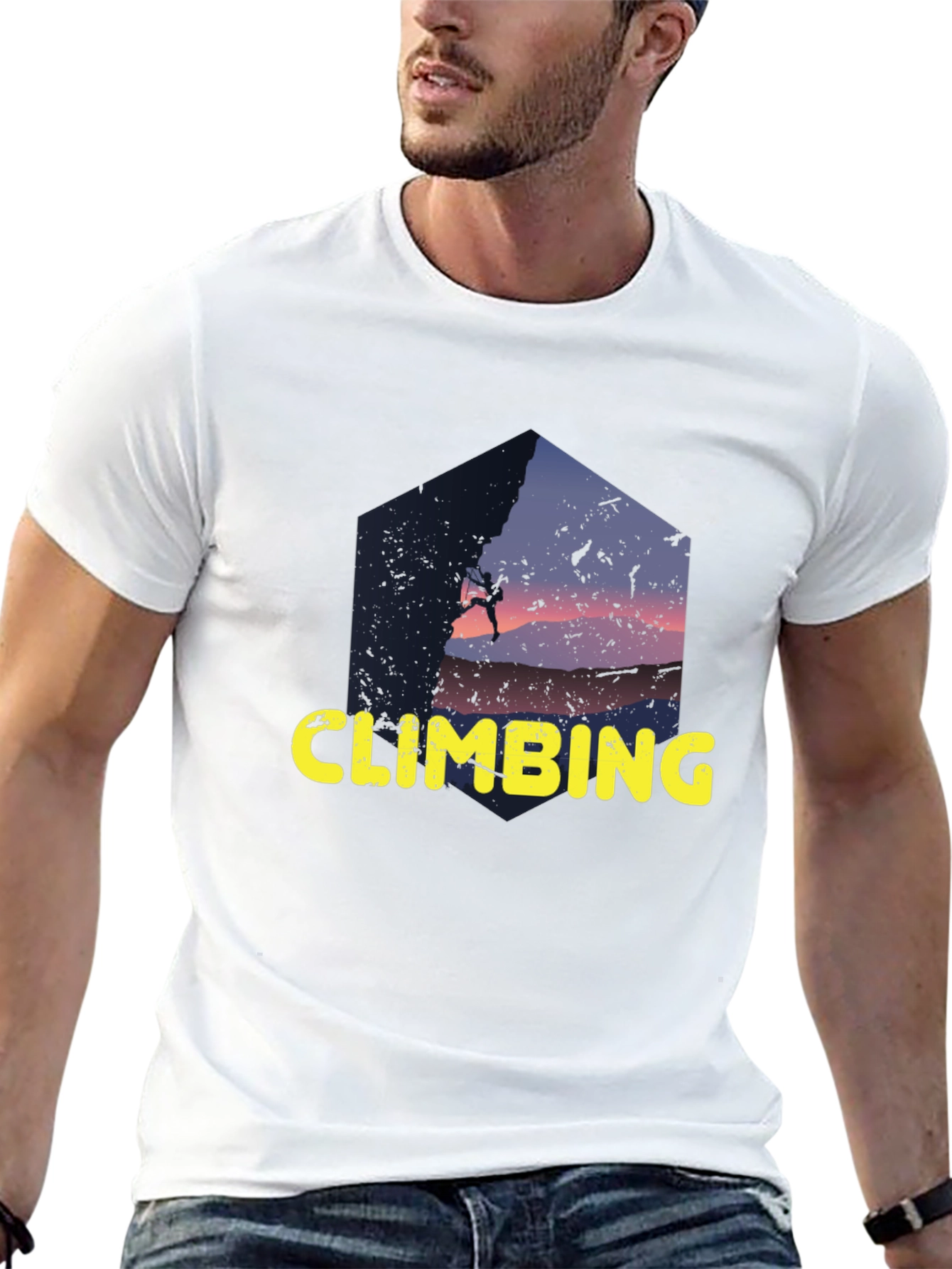 Climbing Silhouette Graphic Tee - Adventure Ready