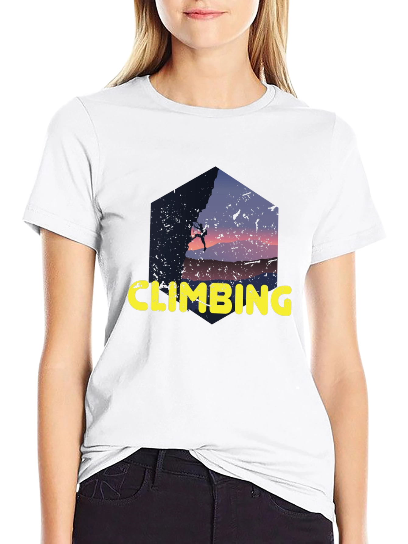 Climbing Silhouette Graphic Tee - Adventure Ready