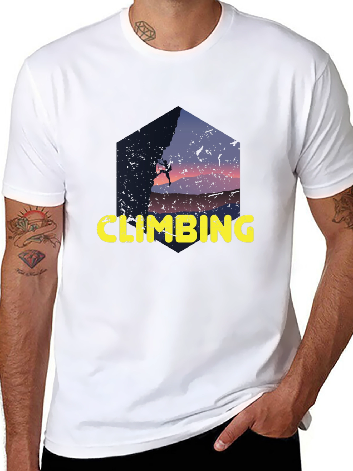 Climbing Silhouette Graphic Tee - Adventure Ready