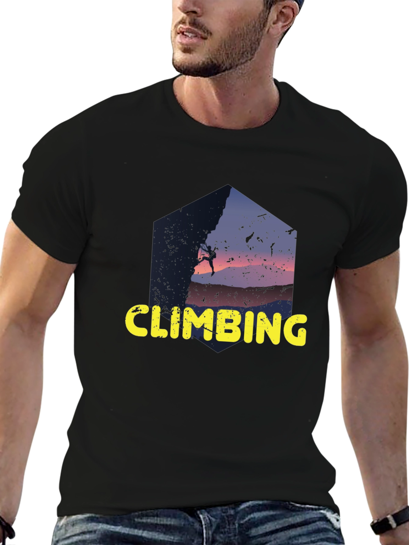 Climbing Silhouette Graphic Tee - Adventure Ready