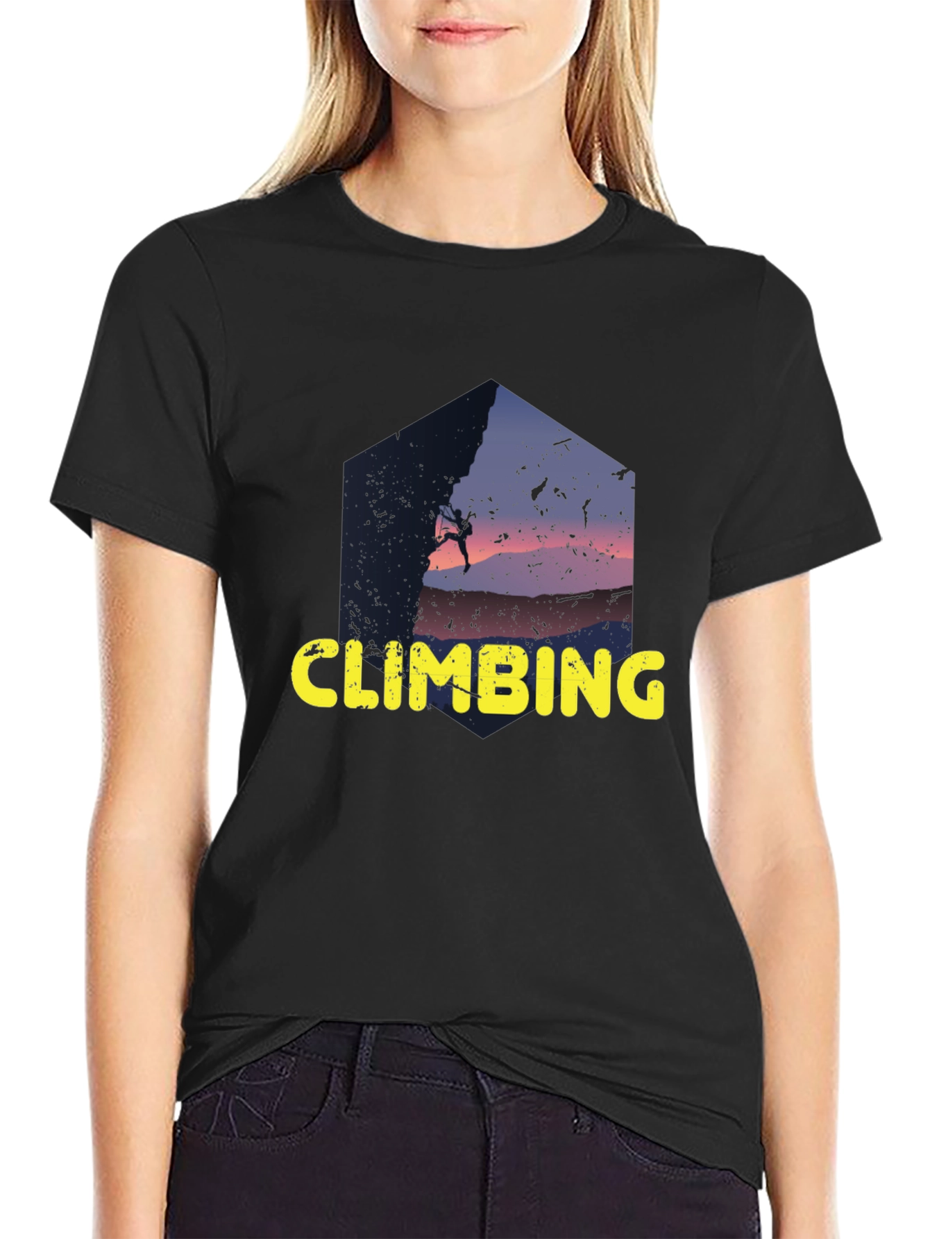 Climbing Silhouette Graphic Tee - Adventure Ready