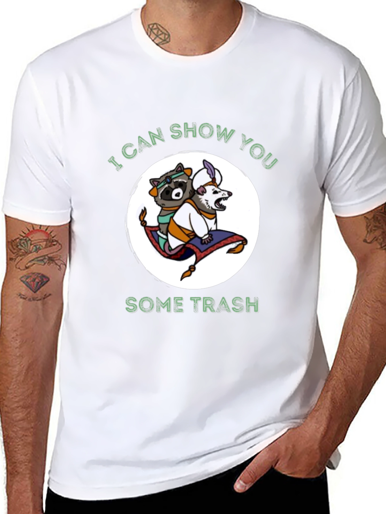Funny Raccoon Opossum Trash T-Shirt