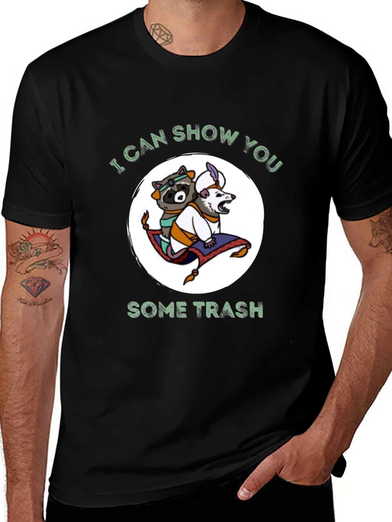 Funny Raccoon Opossum Trash T-Shirt