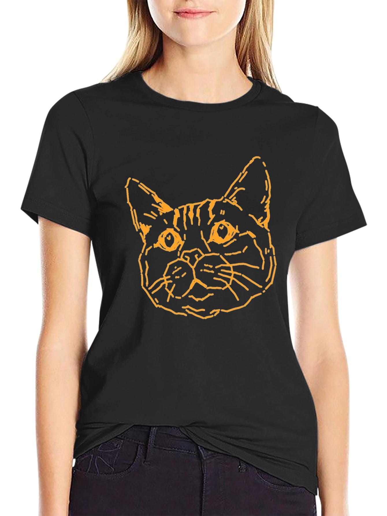 Cool Cat Tee - Black Graphic T-Shirt