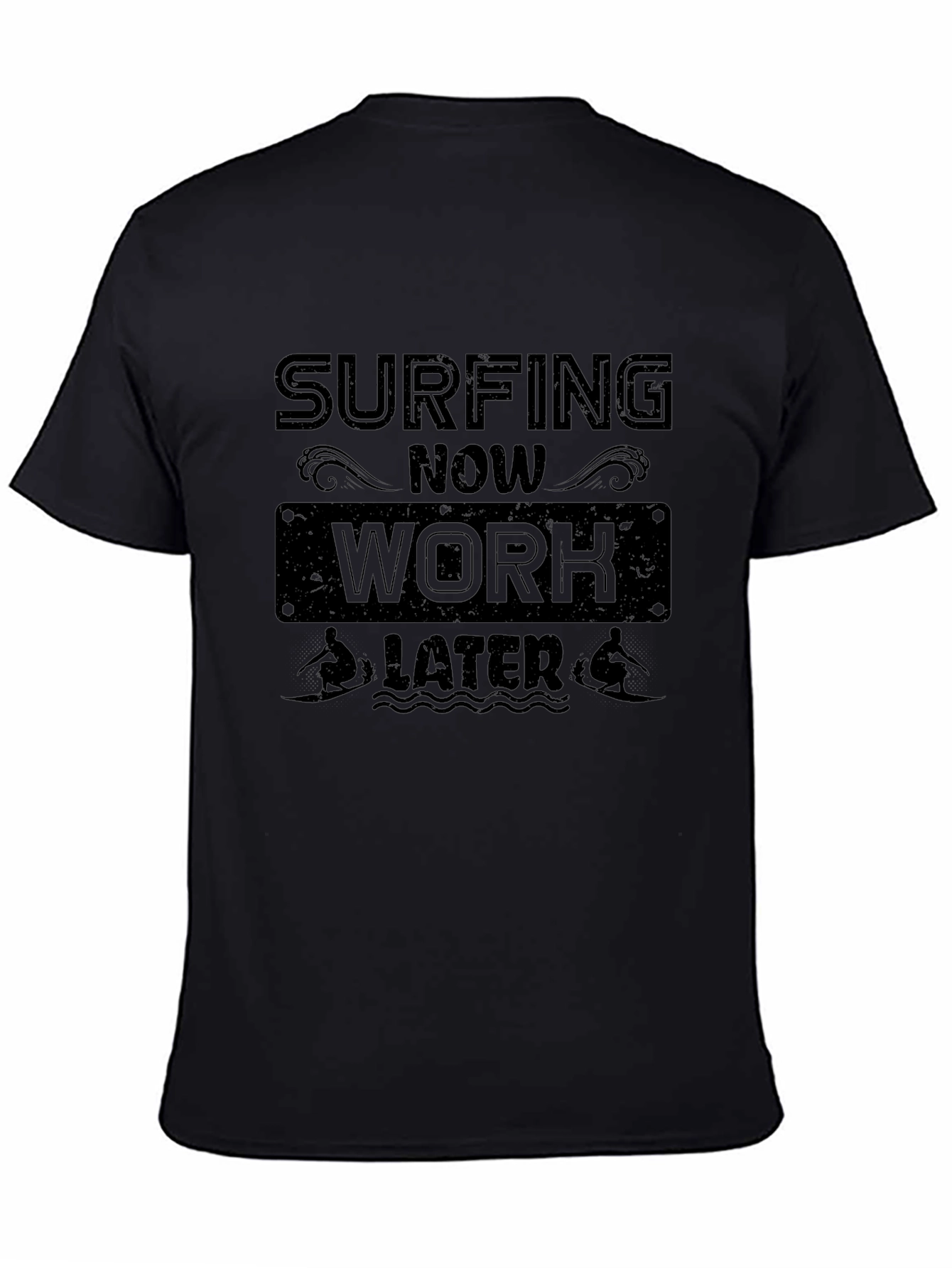 Surfing Now Work Later Graphic T-Shirt