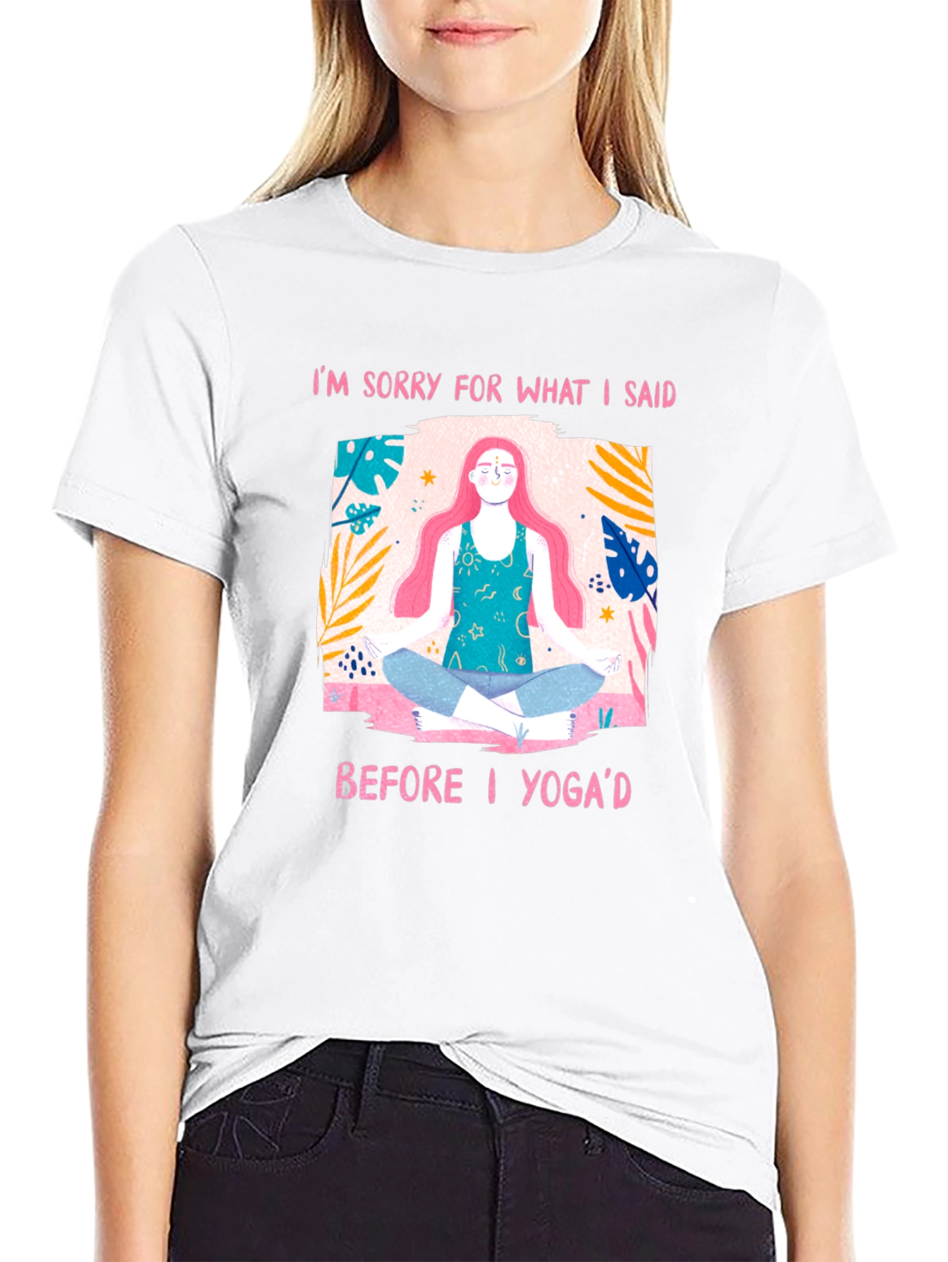 Yoga Apology Black T-Shirt